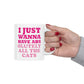 I Just Wanna Have Absolutely All The Cats Funny Cat Memes Ceramic Mug 11oz Ichaku [Perfect Gifts Selection]