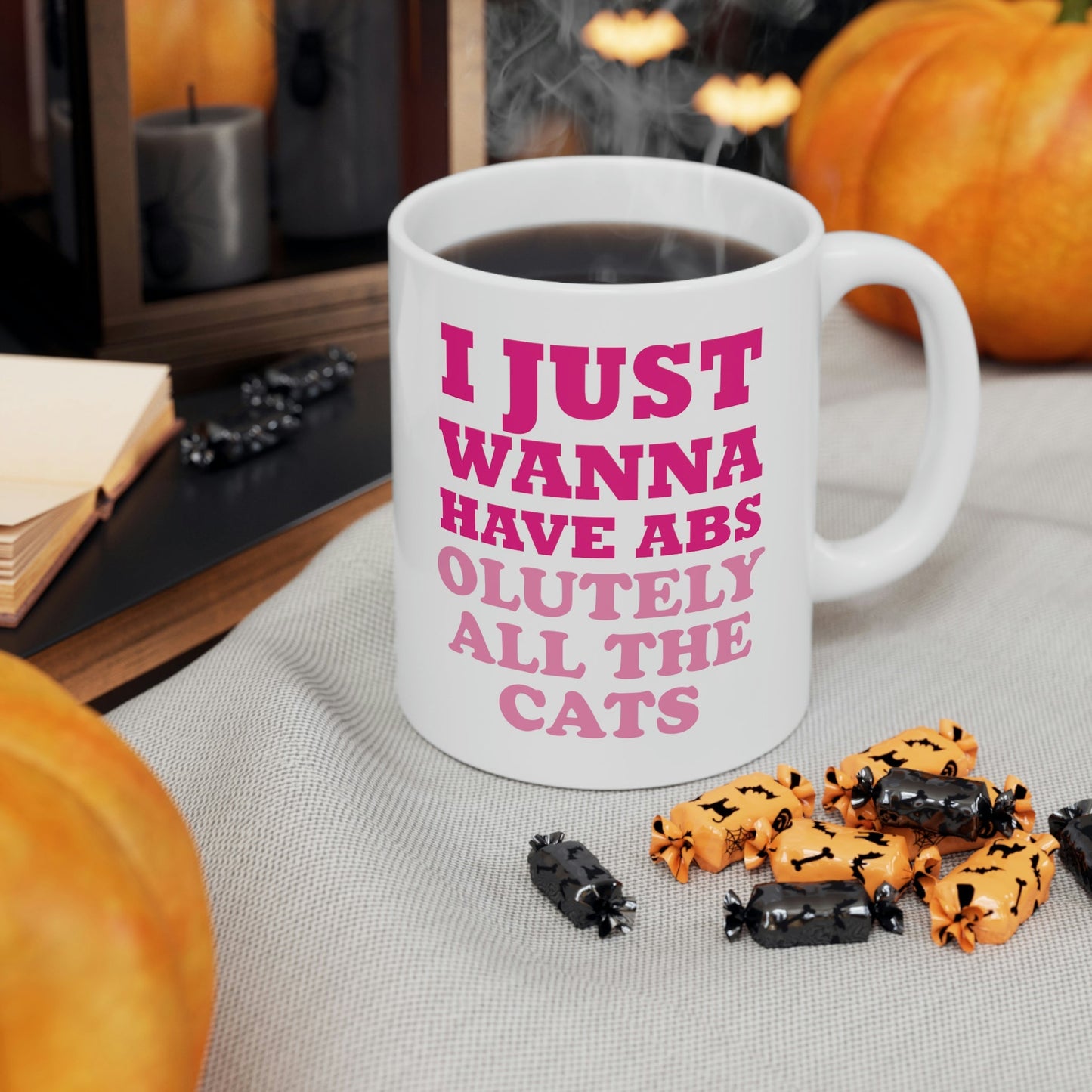 I Just Wanna Have Absolutely All The Cats Funny Cat Memes Ceramic Mug 11oz Ichaku [Perfect Gifts Selection]