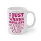 I Just Wanna Have Absolutely All The Cats Funny Cat Memes Ceramic Mug 11oz Ichaku [Perfect Gifts Selection]