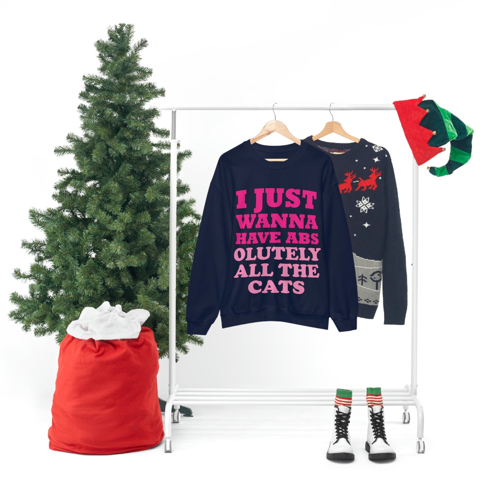 I Just Wanna Have Absolutely All The Cats Funny Cat Memes Unisex Heavy Blend™ Crewneck Sweatshirt Ichaku [Perfect Gifts Selection]