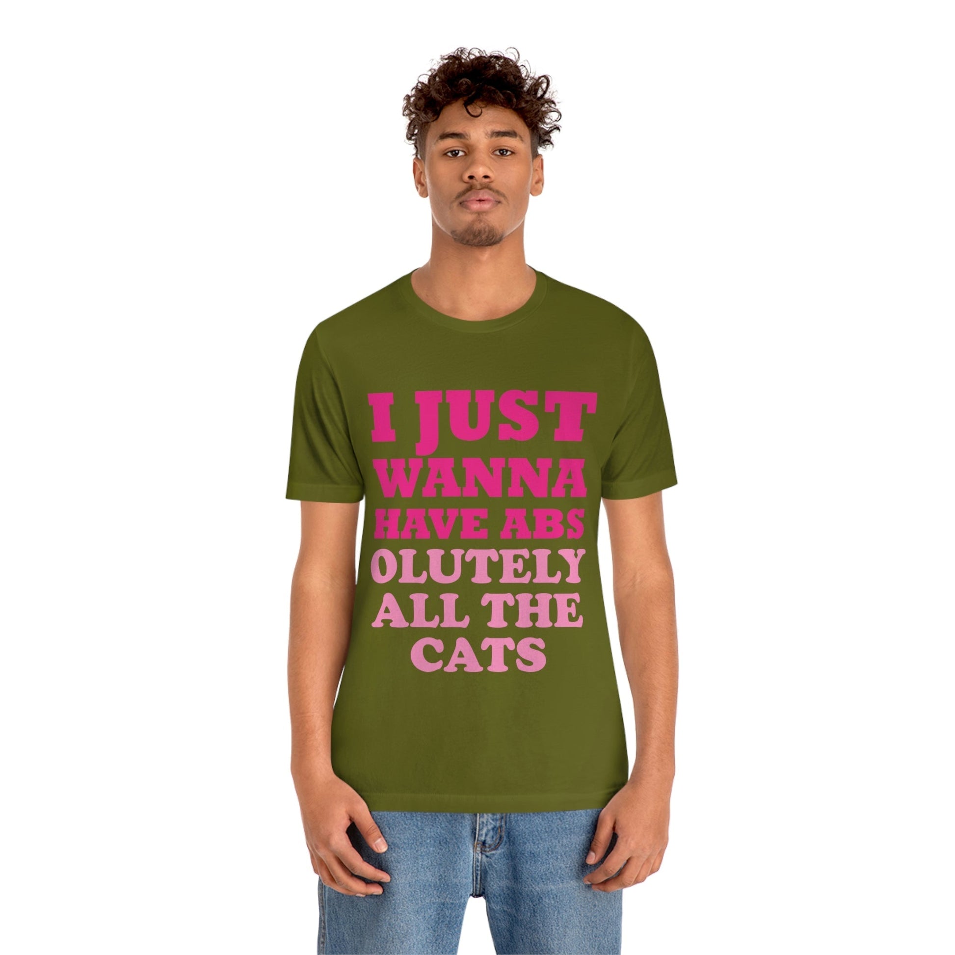 I Just Wanna Have Absolutely All The Cats Funny Cat Memes Unisex Jersey Short Sleeve T-Shirt Ichaku [Perfect Gifts Selection]