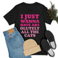 I Just Wanna Have Absolutely All The Cats Funny Cat Memes Unisex Jersey Short Sleeve T-Shirt Ichaku [Perfect Gifts Selection]