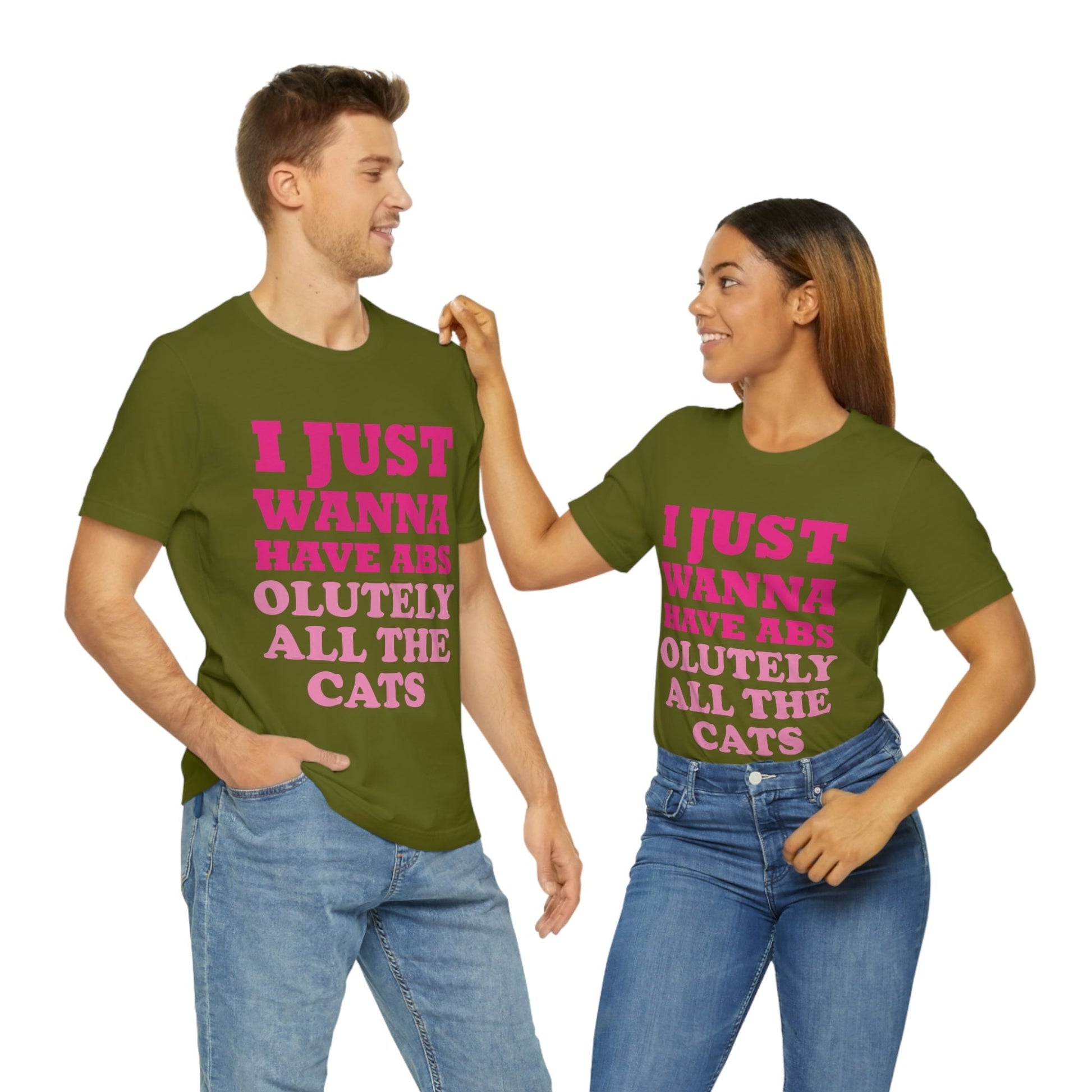 I Just Wanna Have Absolutely All The Cats Funny Cat Memes Unisex Jersey Short Sleeve T-Shirt Ichaku [Perfect Gifts Selection]