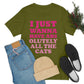 I Just Wanna Have Absolutely All The Cats Funny Cat Memes Unisex Jersey Short Sleeve T-Shirt Ichaku [Perfect Gifts Selection]