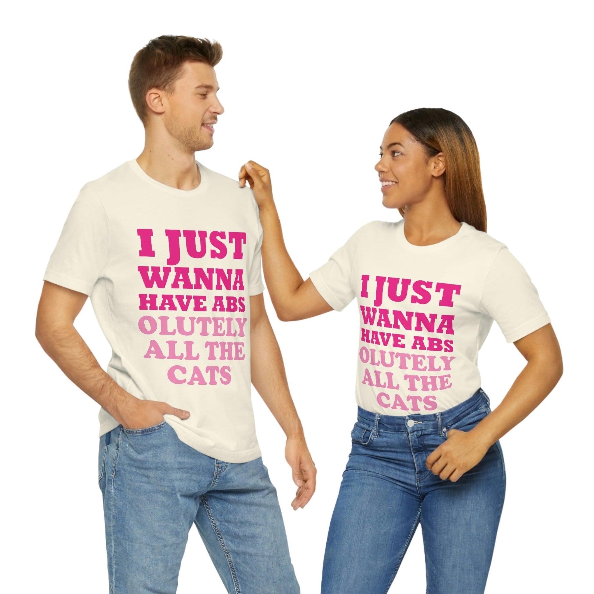 I Just Wanna Have Absolutely All The Cats Funny Cat Memes Unisex Jersey Short Sleeve T-Shirt Ichaku [Perfect Gifts Selection]