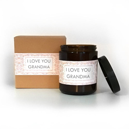 I Love You Grandma Eucalyptus Scented Soy Wax Candle Ichaku [Perfect Gifts Selection]