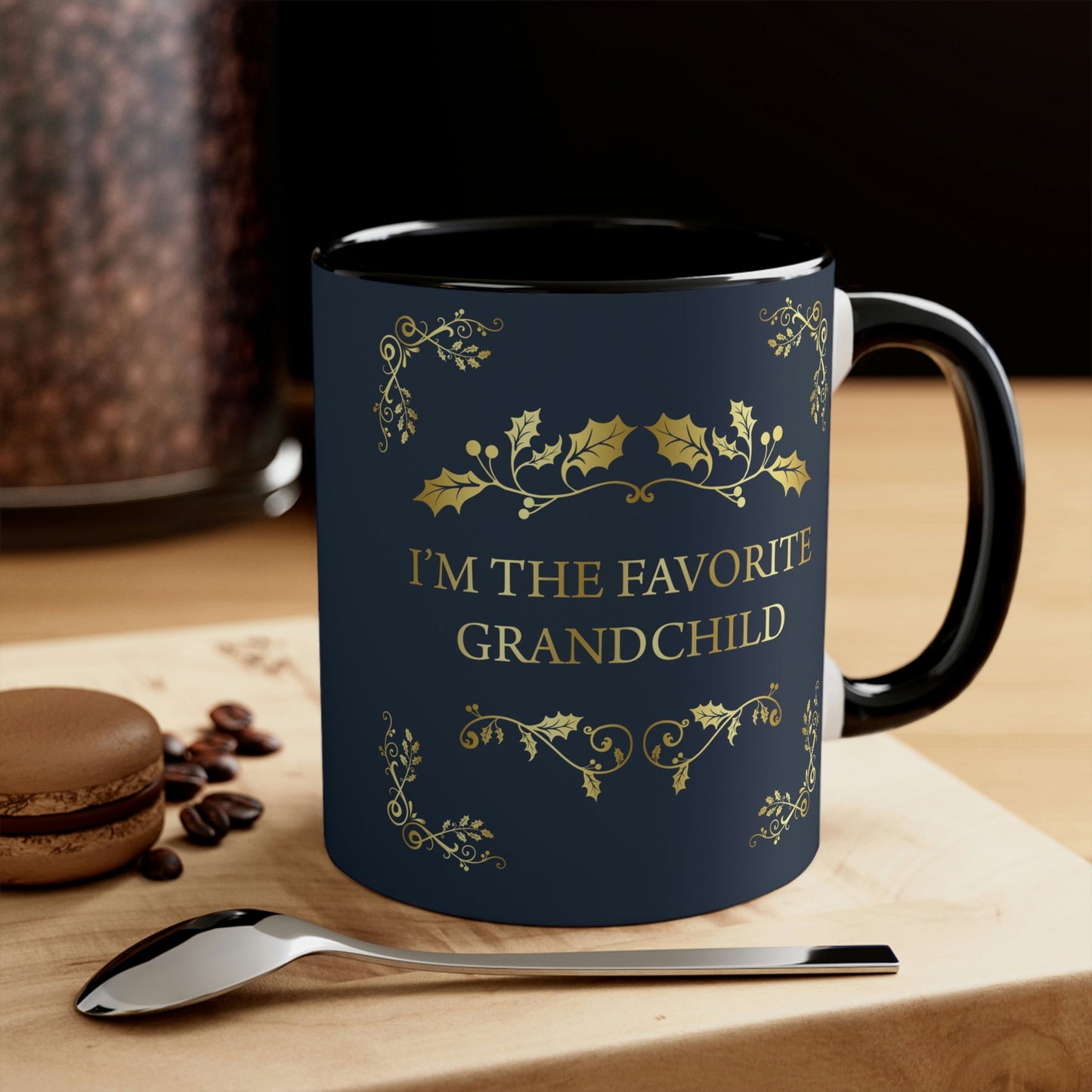 I`M The Favorite Grandchild Happy Birthday Classic Accent Coffee Mug 11oz Ichaku [Perfect Gifts Selection]