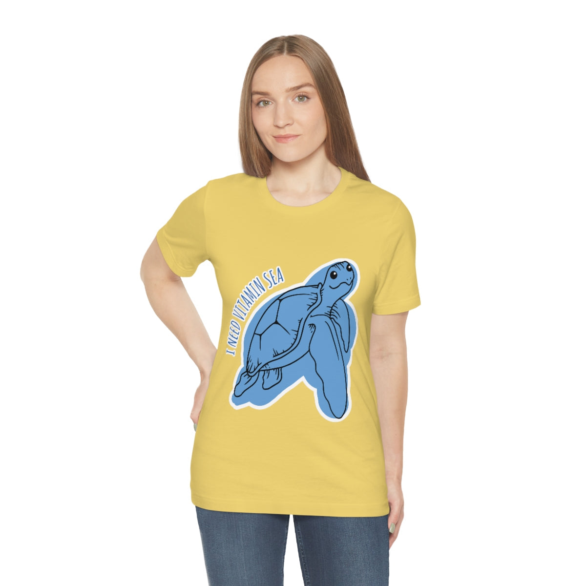 I Need Vitamin Sea Turtles Save The Earth Unisex Jersey Short Sleeve T-Shirt Ichaku [Perfect Gifts Selection]