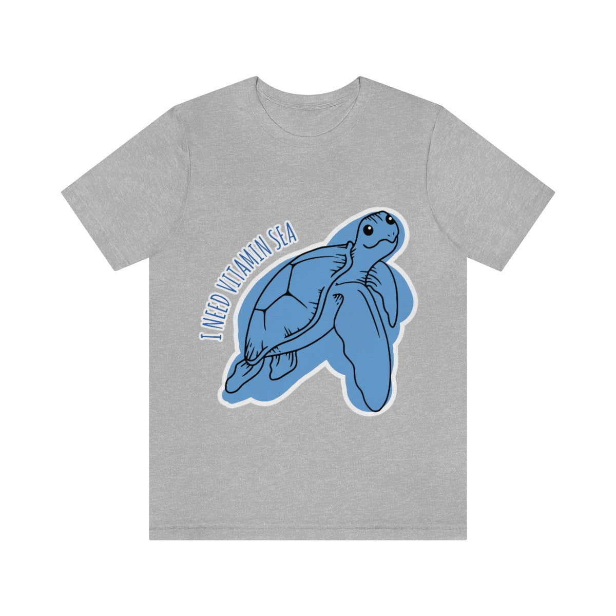 I Need Vitamin Sea Turtles Save The Earth Unisex Jersey Short Sleeve T-Shirt Ichaku [Perfect Gifts Selection]