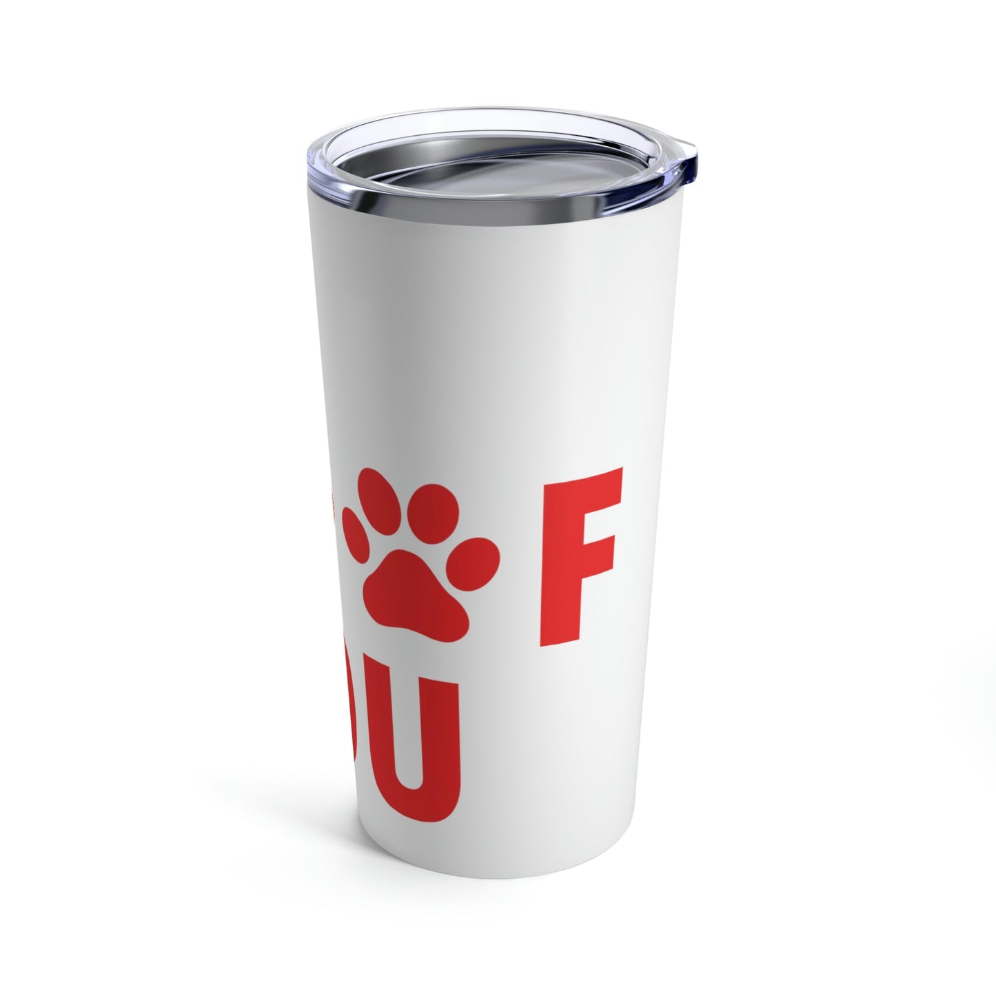 I Woof You Funny Dogs Valentine Quotes Stainless Steel Hot or Cold Vacuum Tumbler 20oz Ichaku [Perfect Gifts Selection]