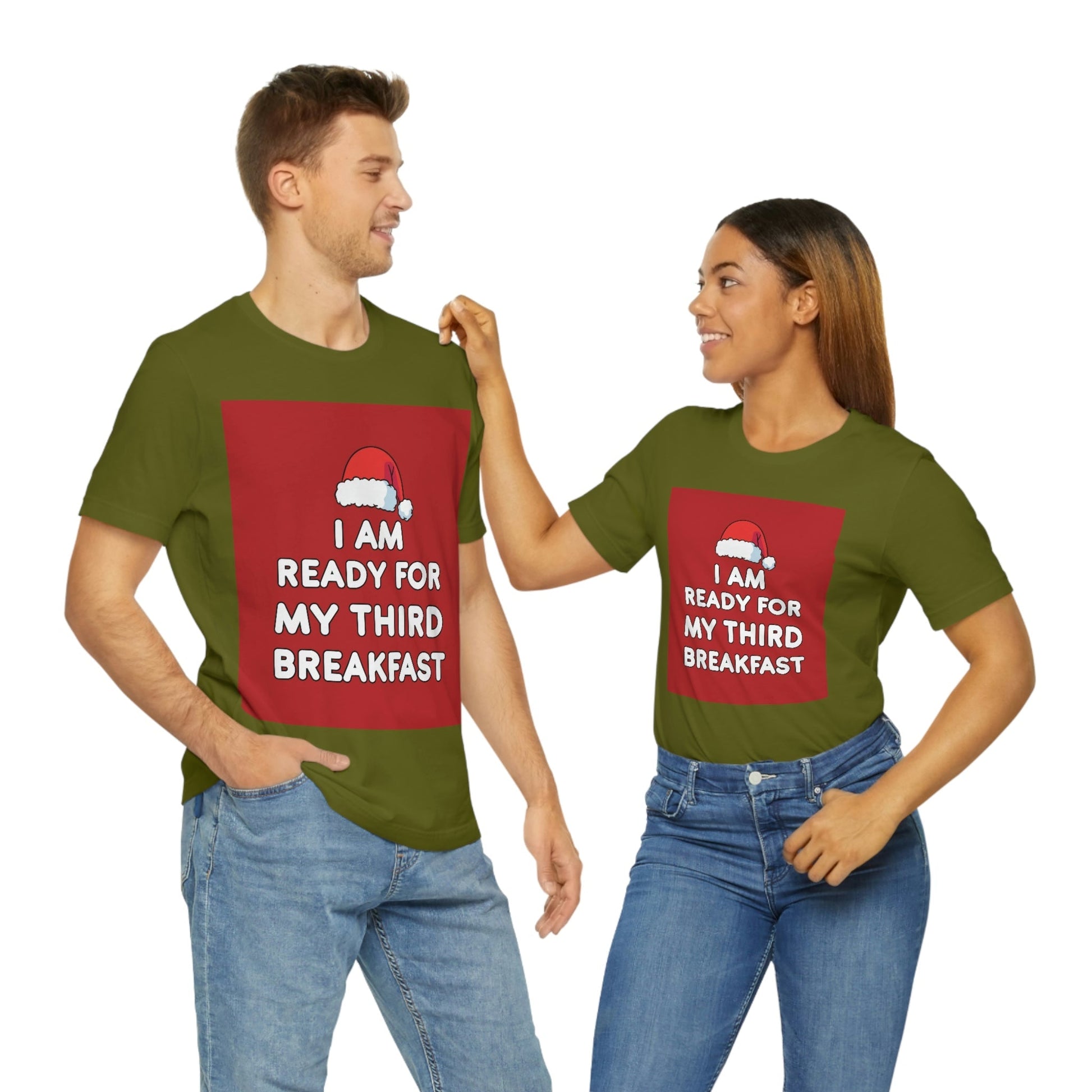 I am Ready for my Third Breakfast Christmas Holidays Unisex Jersey Short Sleeve T-Shirt Ichaku [Perfect Gifts Selection]