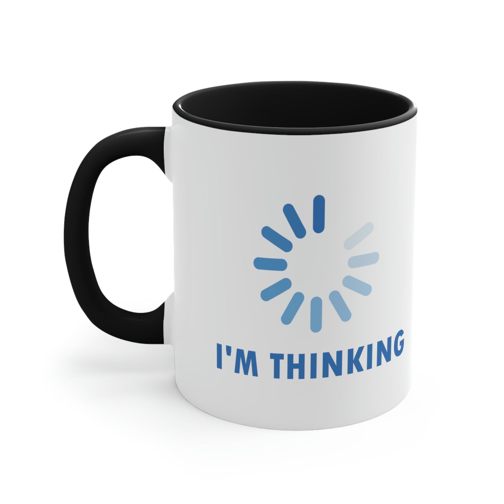 I`m Thinking Computer Nerd Funny Quotes Accent Coffee Mug 11oz Ichaku [Perfect Gifts Selection]