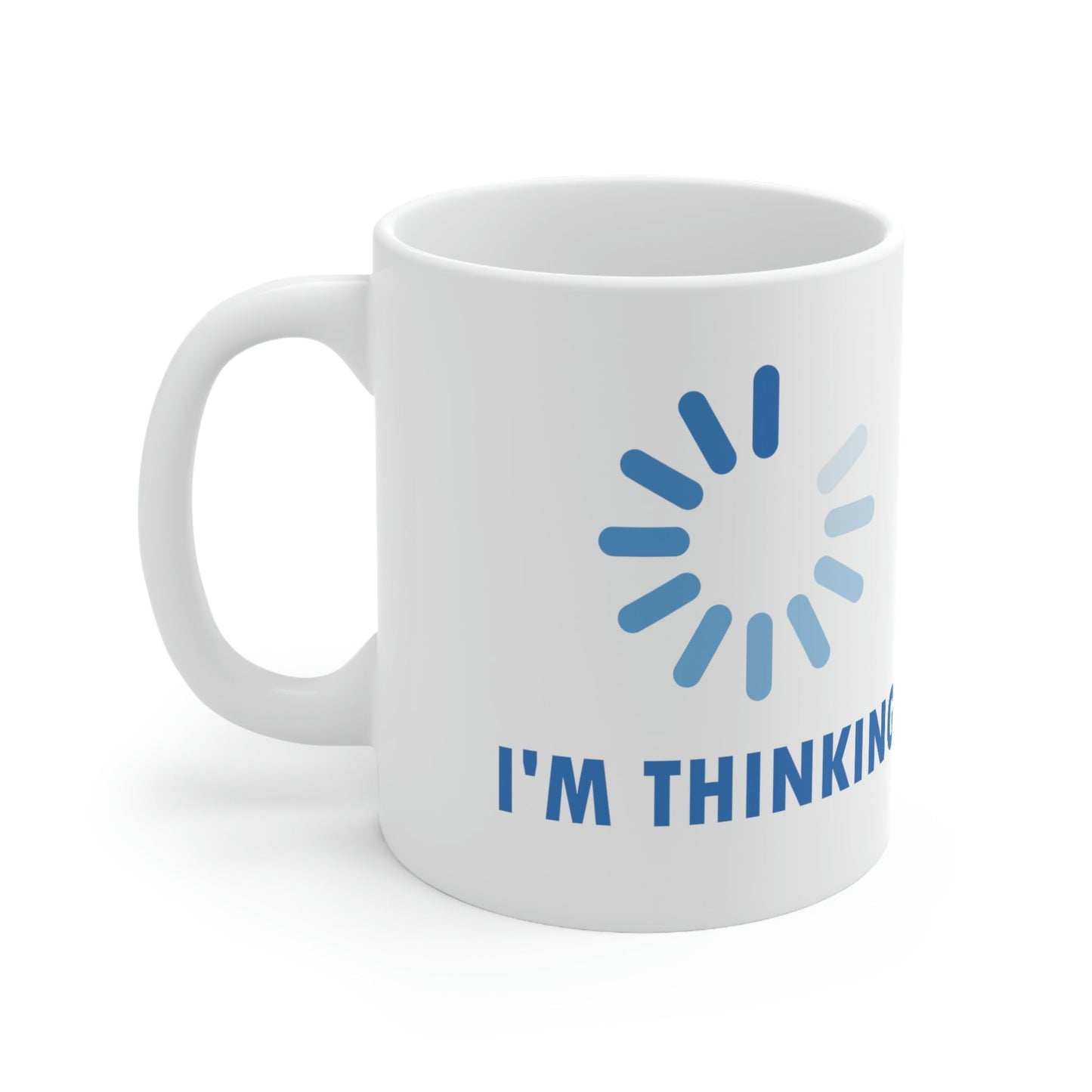 I`m Thinking Computer Nerd Funny Quotes Ceramic Mug 11oz Ichaku [Perfect Gifts Selection]