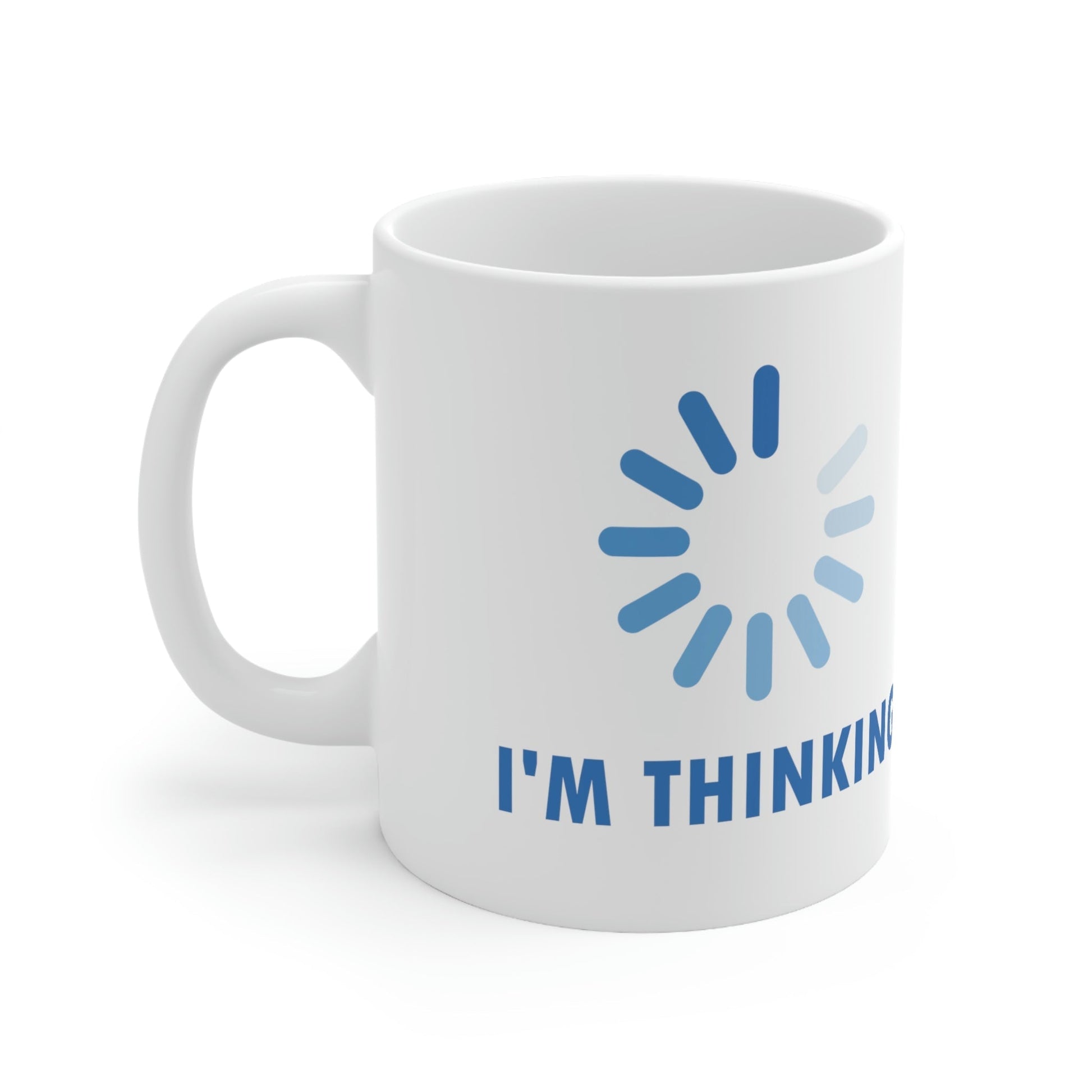 I`m Thinking Computer Nerd Funny Quotes Ceramic Mug 11oz Ichaku [Perfect Gifts Selection]