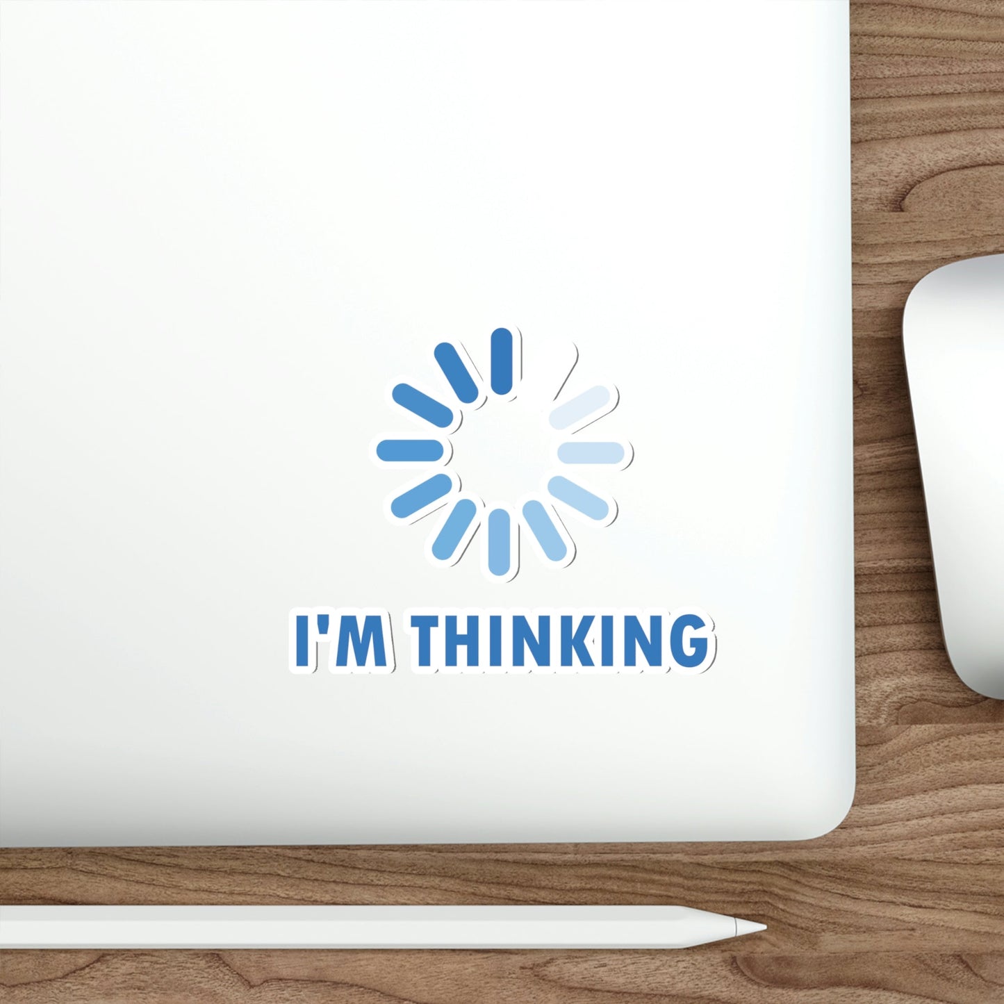 I`m Thinking Computer Nerd Funny Quotes Die-Cut Sticker Ichaku [Perfect Gifts Selection]