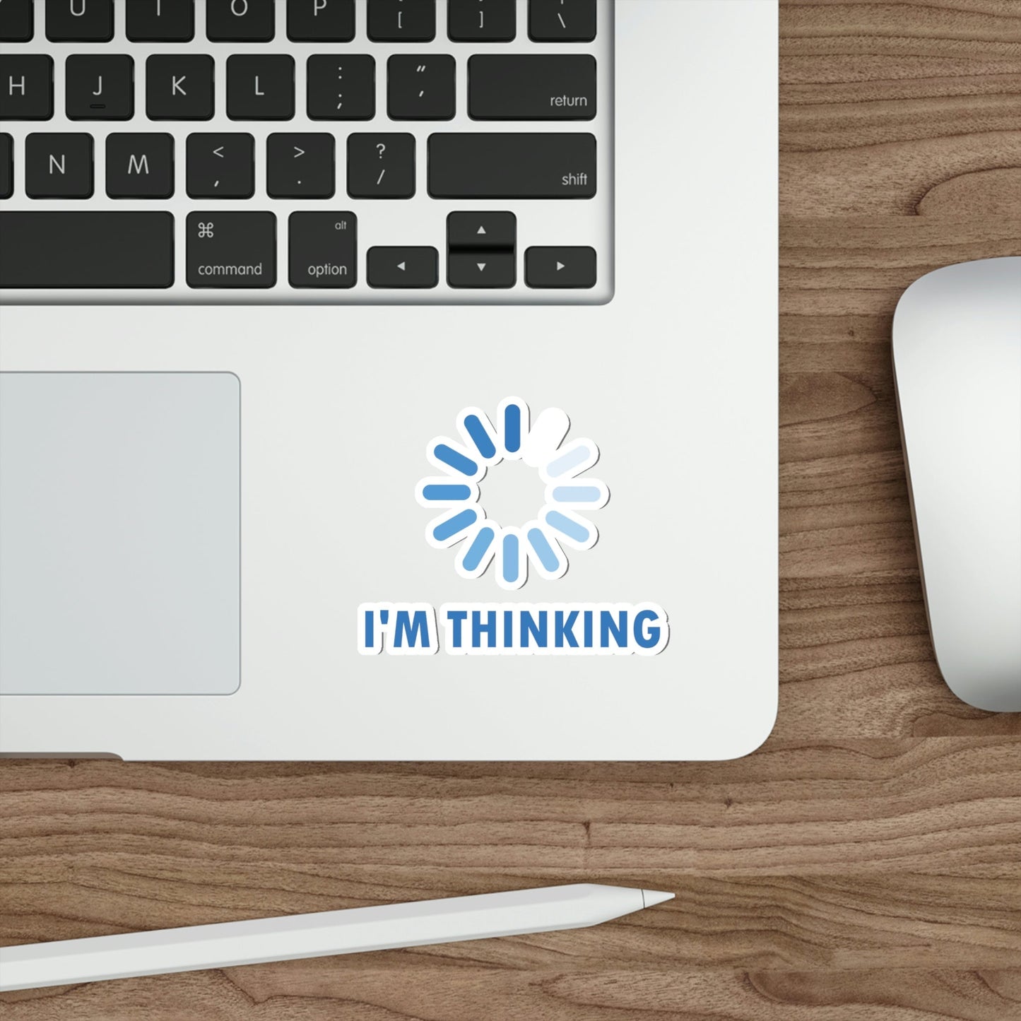 I`m Thinking Computer Nerd Funny Quotes Die-Cut Sticker Ichaku [Perfect Gifts Selection]