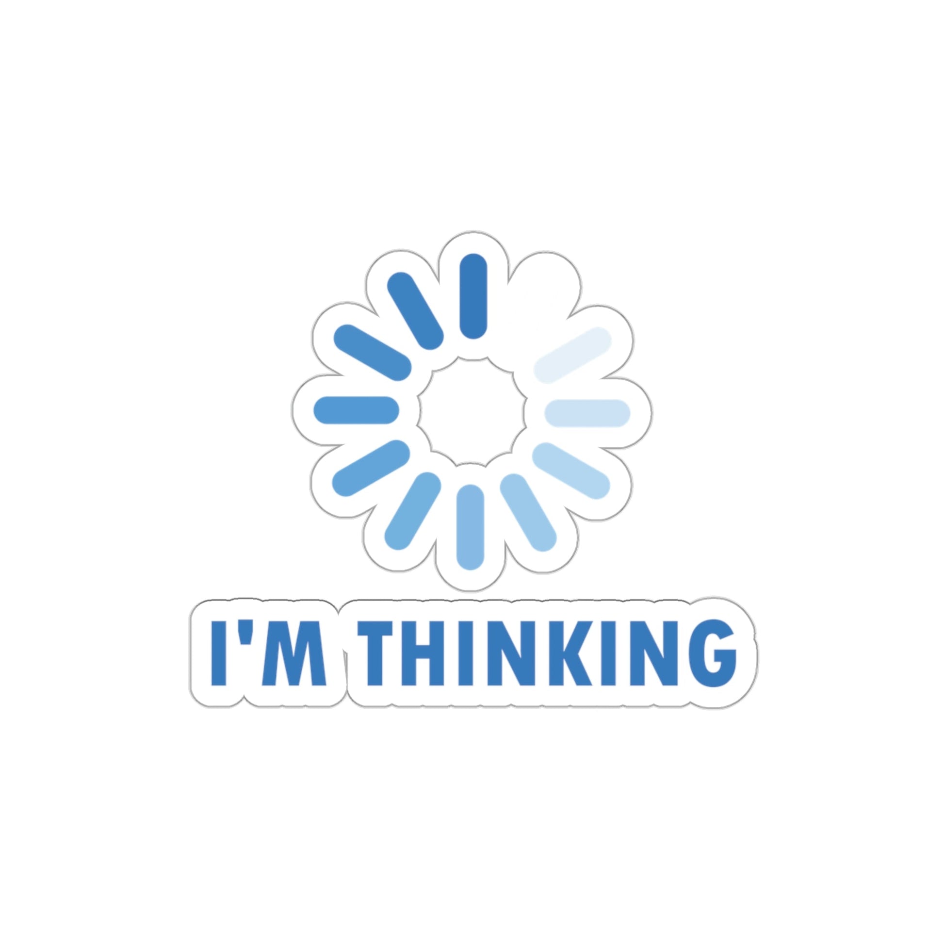 I`m Thinking Computer Nerd Funny Quotes Die-Cut Sticker Ichaku [Perfect Gifts Selection]