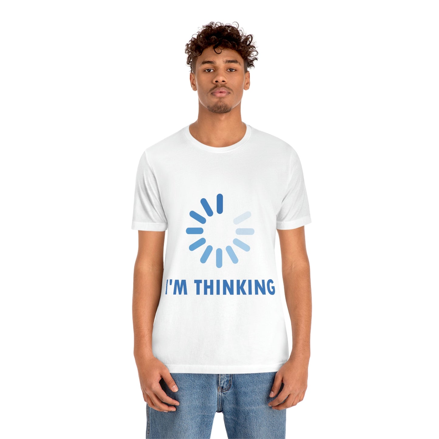 I`m Thinking Computer Nerd Funny Quotes Unisex Jersey Short Sleeve T-Shirt Ichaku [Perfect Gifts Selection]