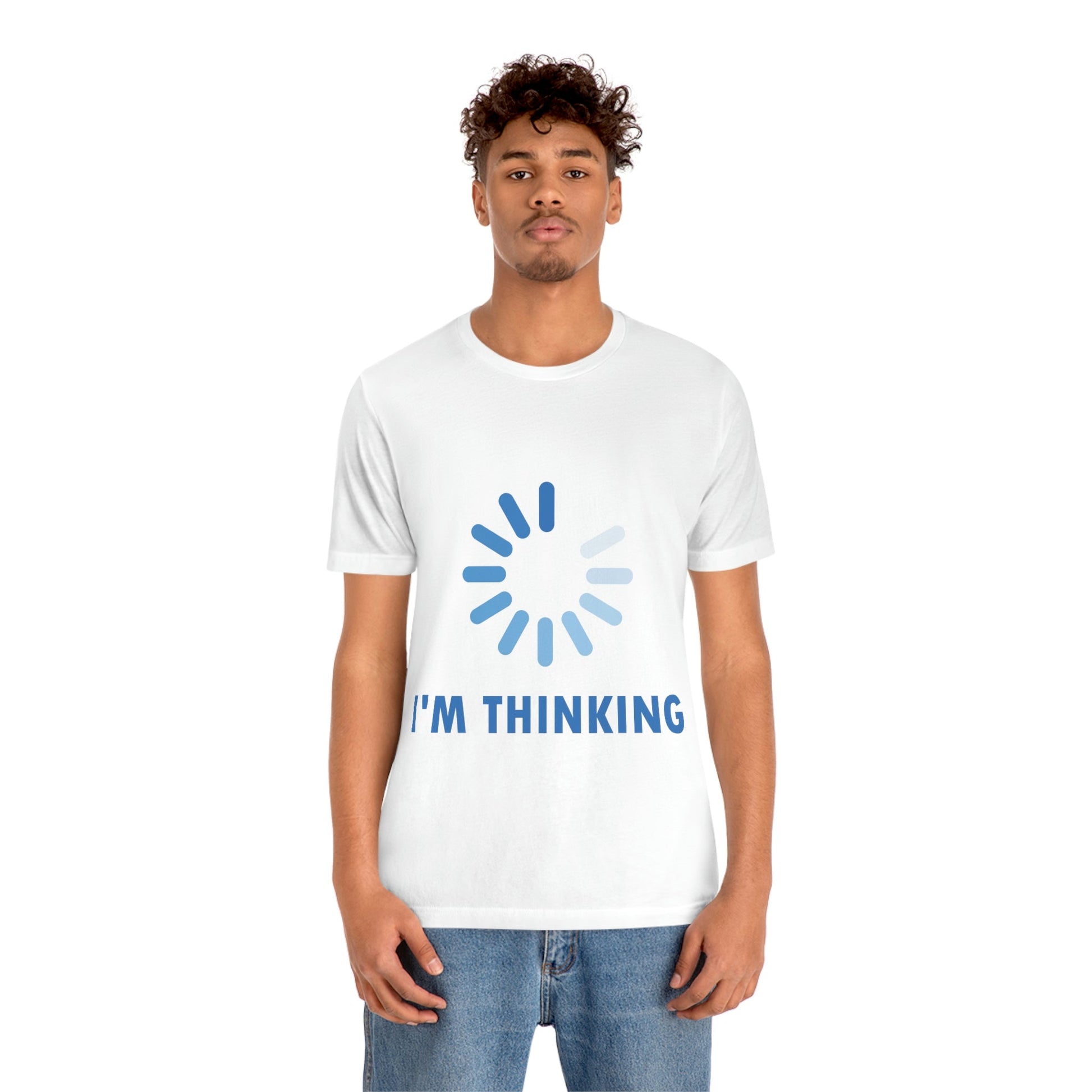 I`m Thinking Computer Nerd Funny Quotes Unisex Jersey Short Sleeve T-Shirt Ichaku [Perfect Gifts Selection]
