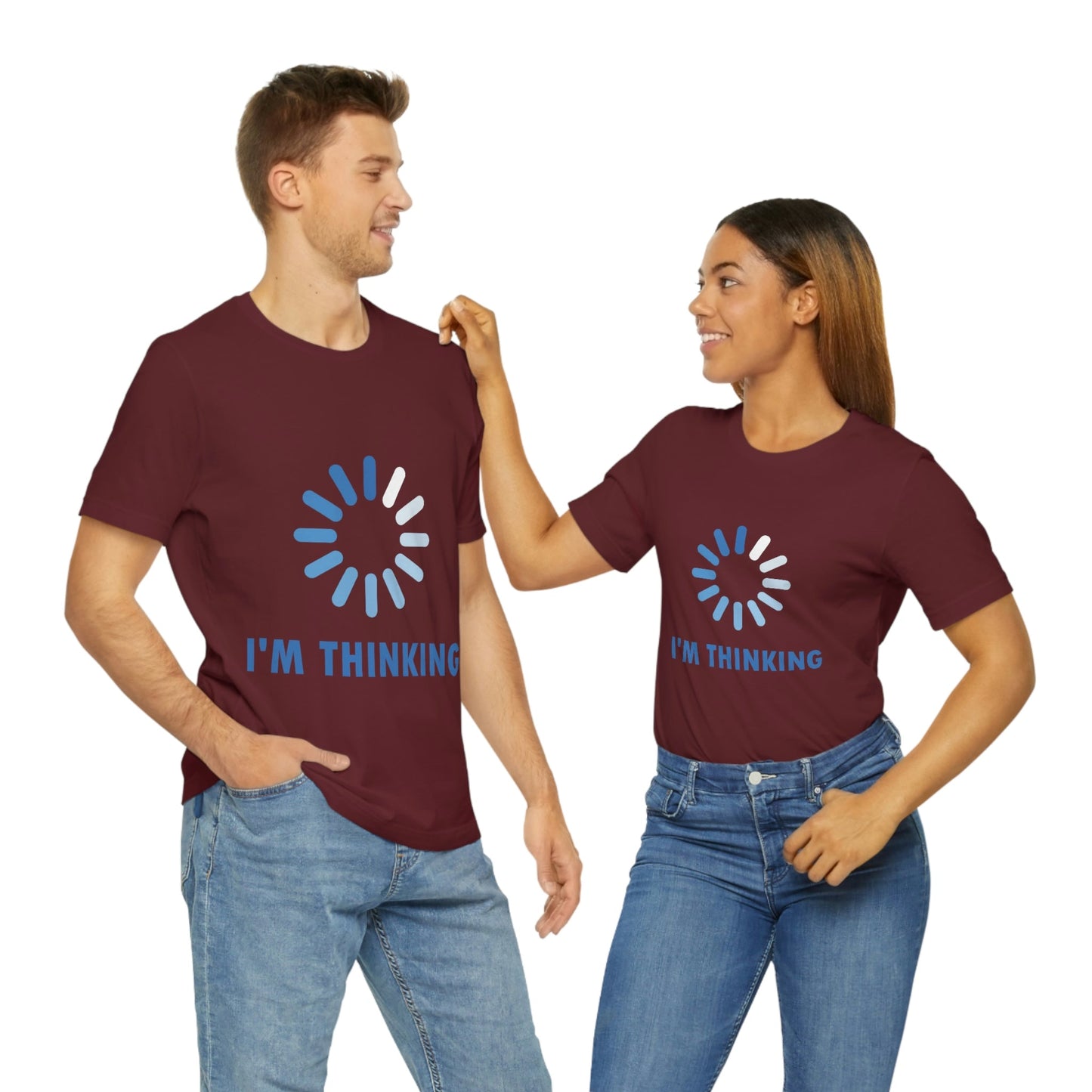 I`m Thinking Computer Nerd Funny Quotes Unisex Jersey Short Sleeve T-Shirt Ichaku [Perfect Gifts Selection]