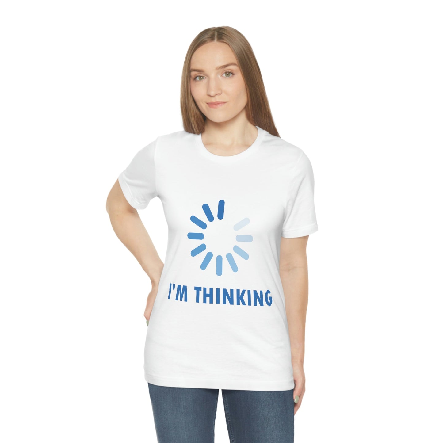 I`m Thinking Computer Nerd Funny Quotes Unisex Jersey Short Sleeve T-Shirt Ichaku [Perfect Gifts Selection]