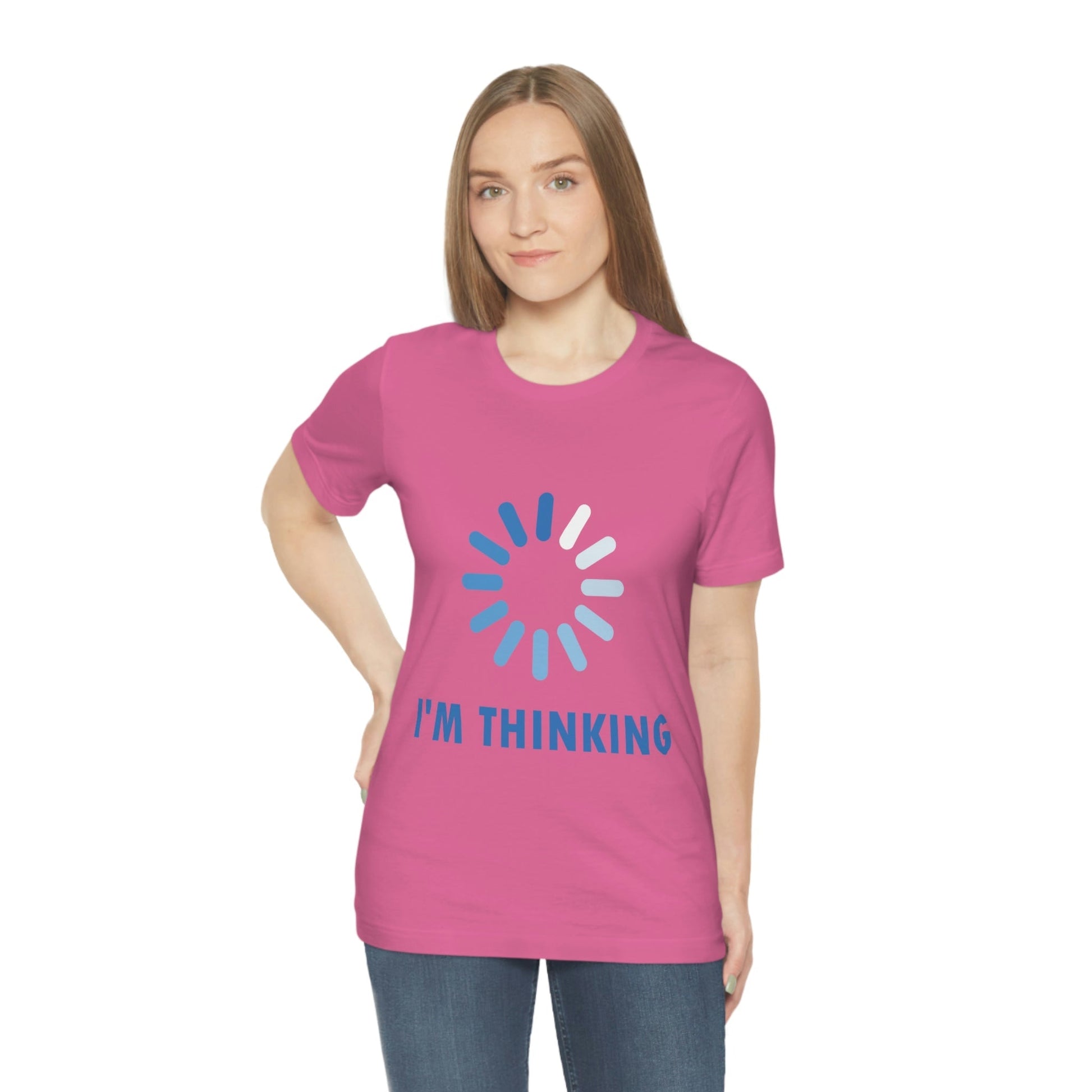 I`m Thinking Computer Nerd Funny Quotes Unisex Jersey Short Sleeve T-Shirt Ichaku [Perfect Gifts Selection]