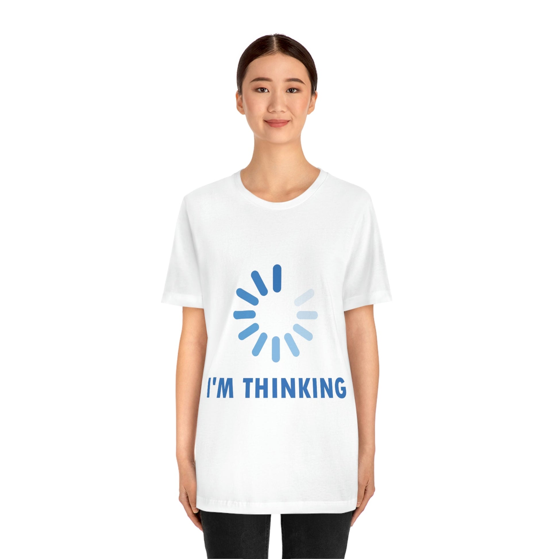 I`m Thinking Computer Nerd Funny Quotes Unisex Jersey Short Sleeve T-Shirt Ichaku [Perfect Gifts Selection]