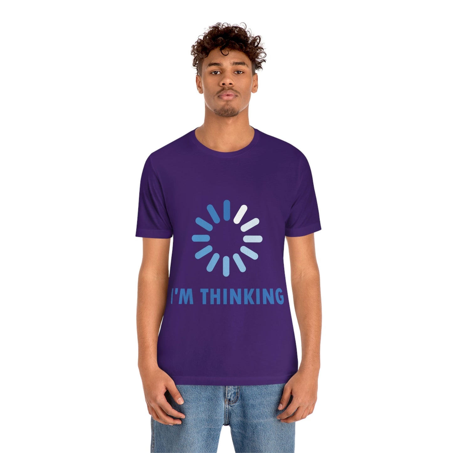 I`m Thinking Computer Nerd Funny Quotes Unisex Jersey Short Sleeve T-Shirt Ichaku [Perfect Gifts Selection]