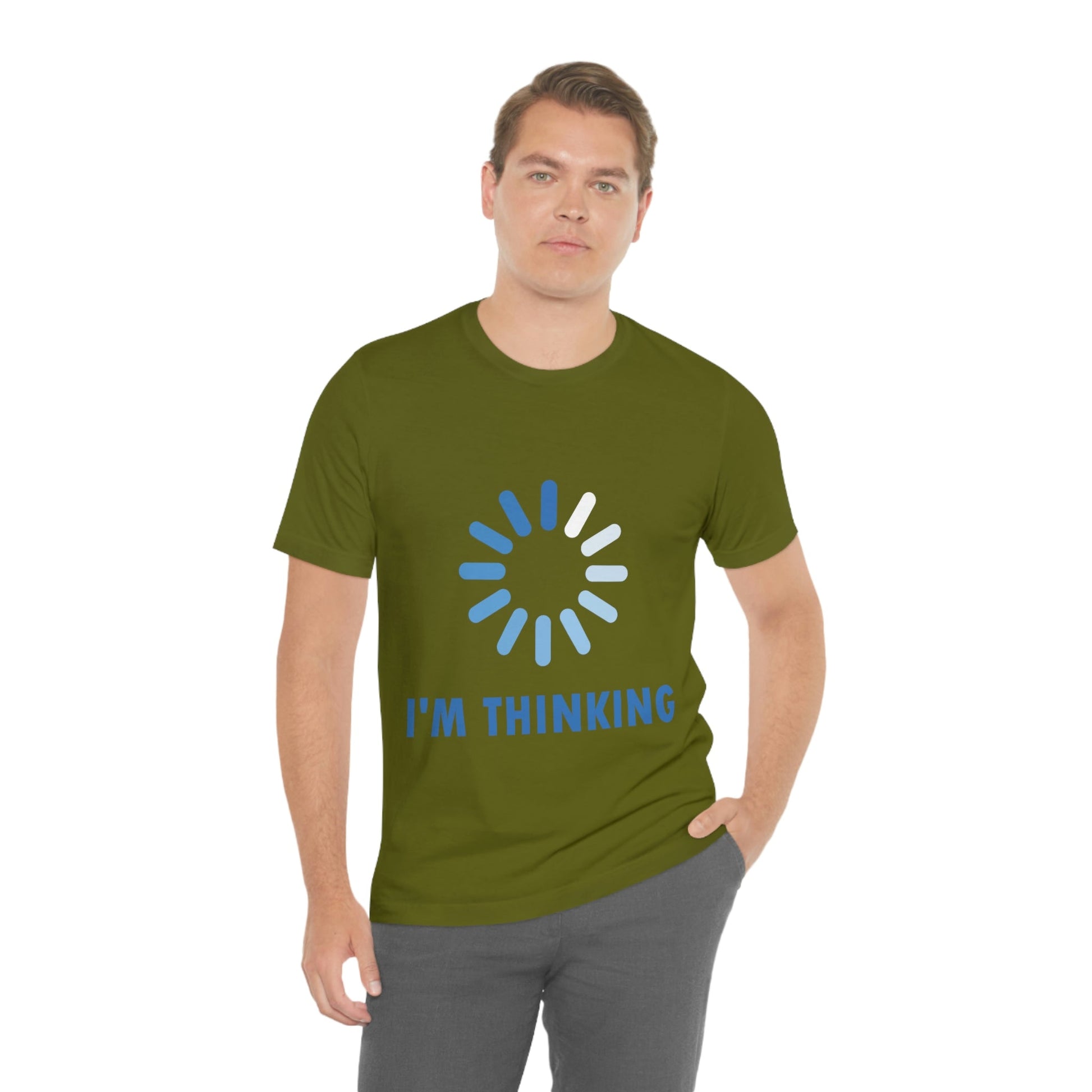 I`m Thinking Computer Nerd Funny Quotes Unisex Jersey Short Sleeve T-Shirt Ichaku [Perfect Gifts Selection]