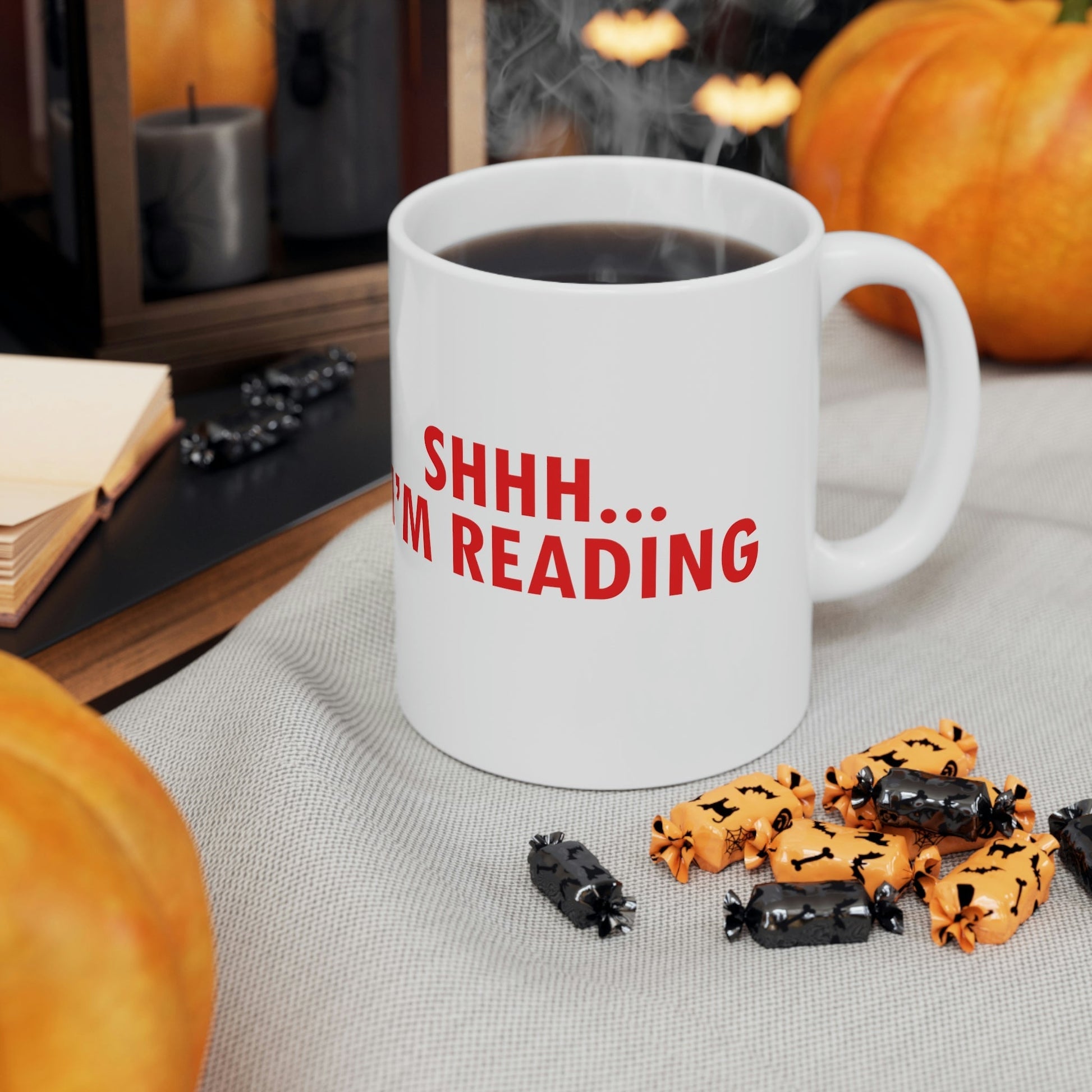 I'm reading Book Lovers Educational Quotes Ceramic Mug 11oz Ichaku [Perfect Gifts Selection]