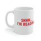 I'm reading Book Lovers Educational Quotes Ceramic Mug 11oz Ichaku [Perfect Gifts Selection]