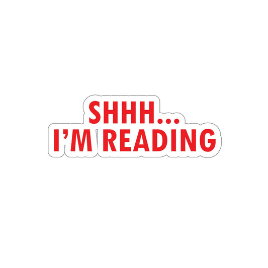 I'm reading Book Lovers Educational Quotes Die-Cut Sticker Ichaku [Perfect Gifts Selection]
