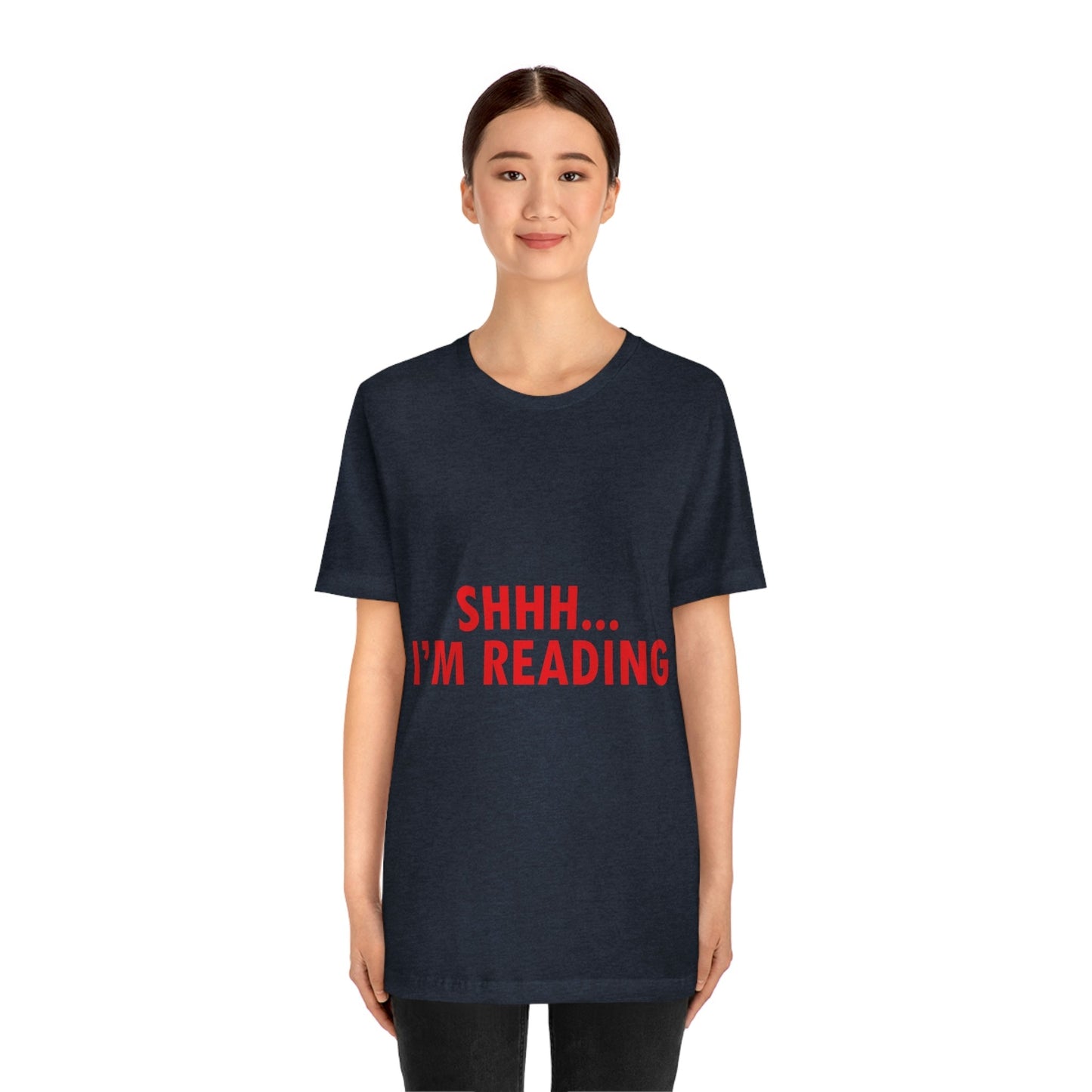 I'm reading Book Lovers Educational Quotes Unisex Jersey Short Sleeve T-Shirt Ichaku [Perfect Gifts Selection]