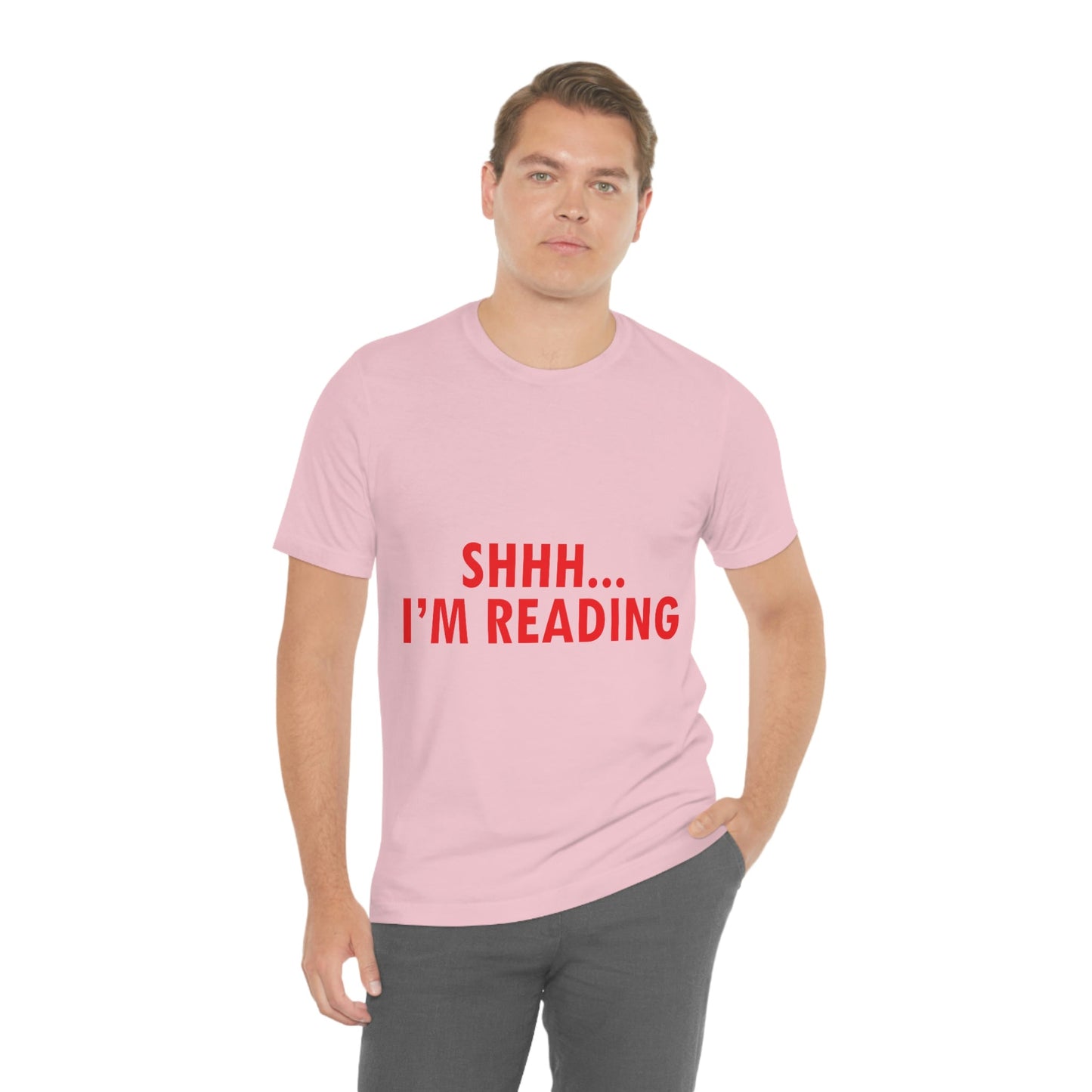 I'm reading Book Lovers Educational Quotes Unisex Jersey Short Sleeve T-Shirt Ichaku [Perfect Gifts Selection]