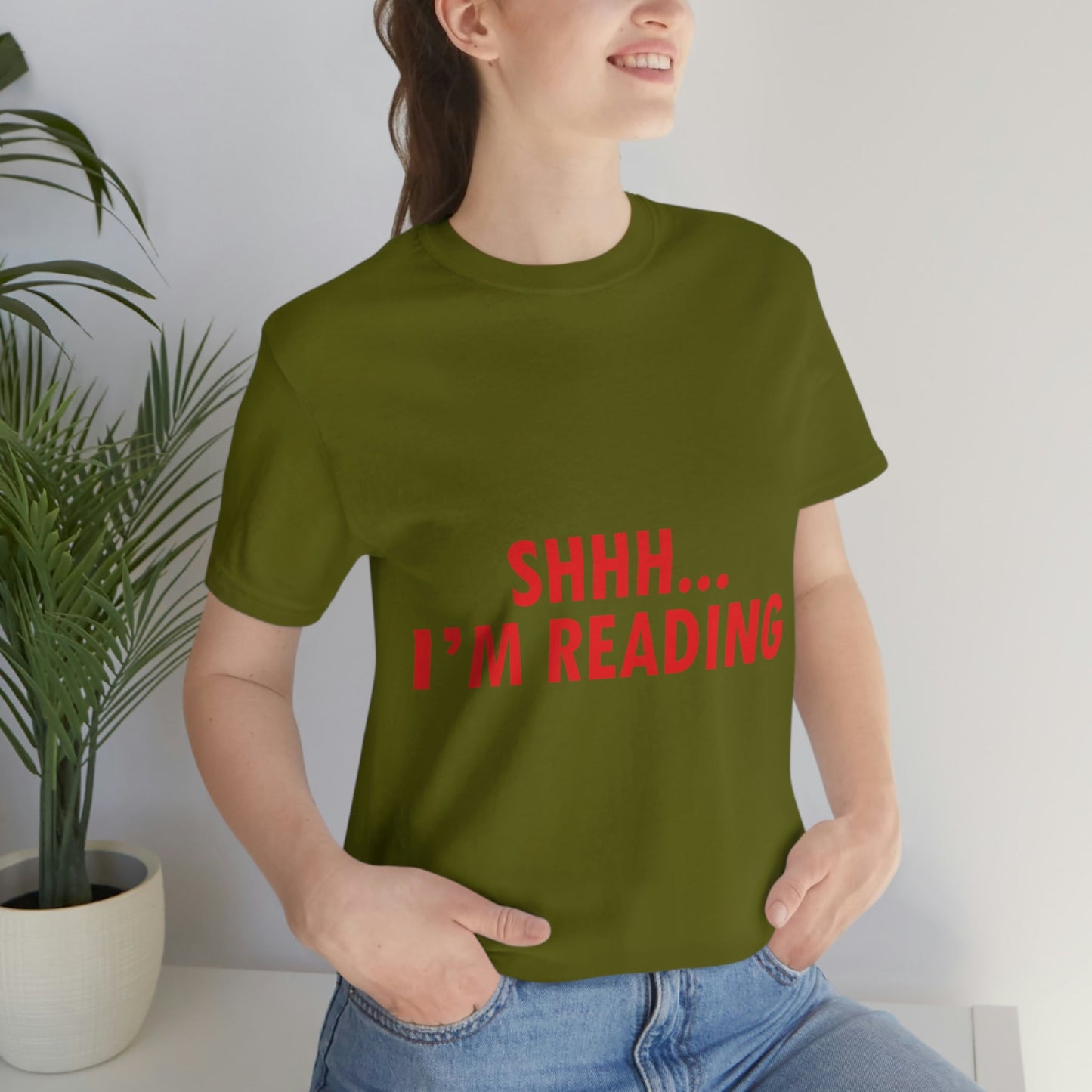 I'm reading Book Lovers Educational Quotes Unisex Jersey Short Sleeve T-Shirt Ichaku [Perfect Gifts Selection]