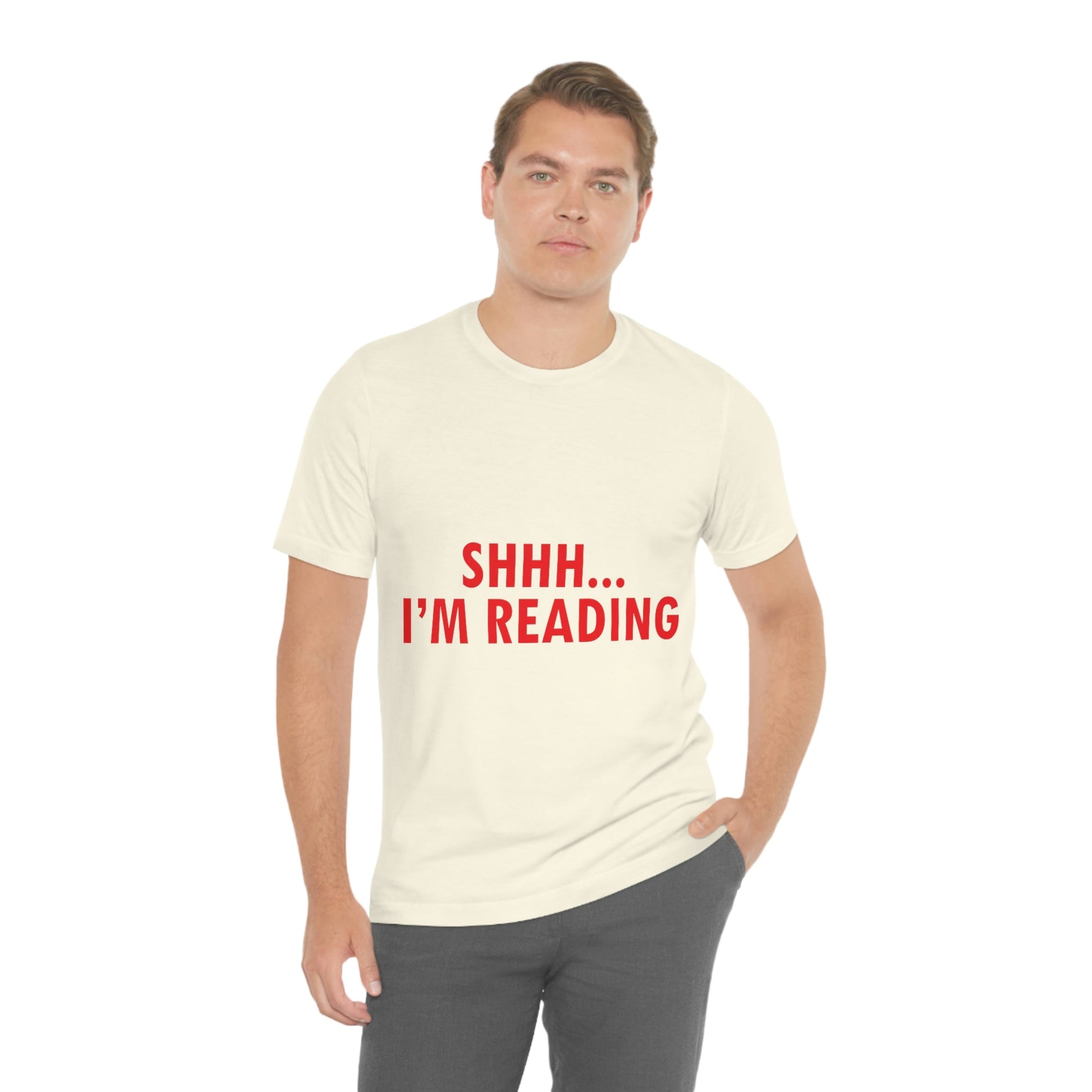 I'm reading Book Lovers Educational Quotes Unisex Jersey Short Sleeve T-Shirt Ichaku [Perfect Gifts Selection]