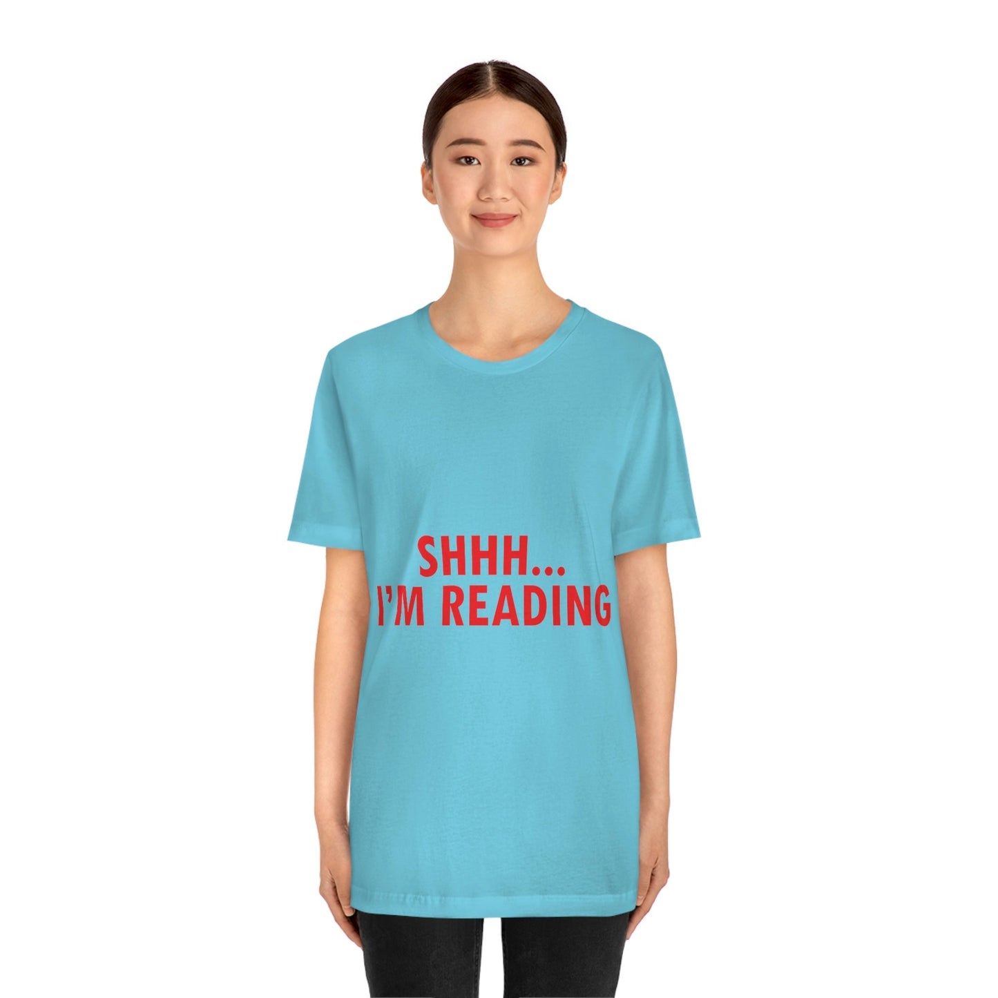 I'm reading Book Lovers Educational Quotes Unisex Jersey Short Sleeve T-Shirt Ichaku [Perfect Gifts Selection]