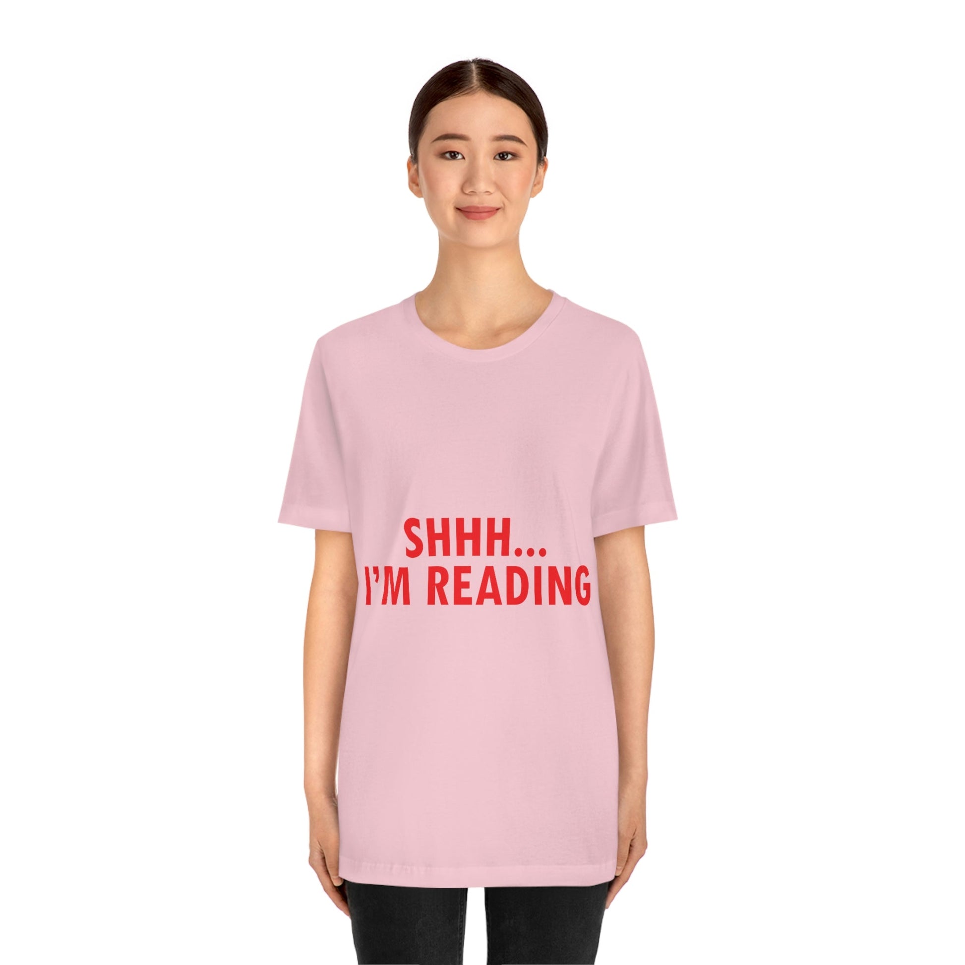 I'm reading Book Lovers Educational Quotes Unisex Jersey Short Sleeve T-Shirt Ichaku [Perfect Gifts Selection]