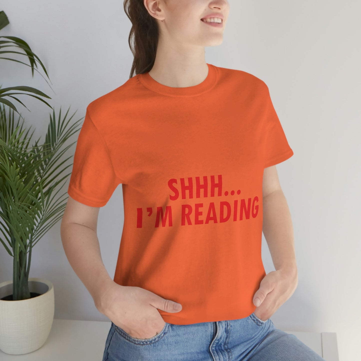 I'm reading Book Lovers Educational Quotes Unisex Jersey Short Sleeve T-Shirt Ichaku [Perfect Gifts Selection]