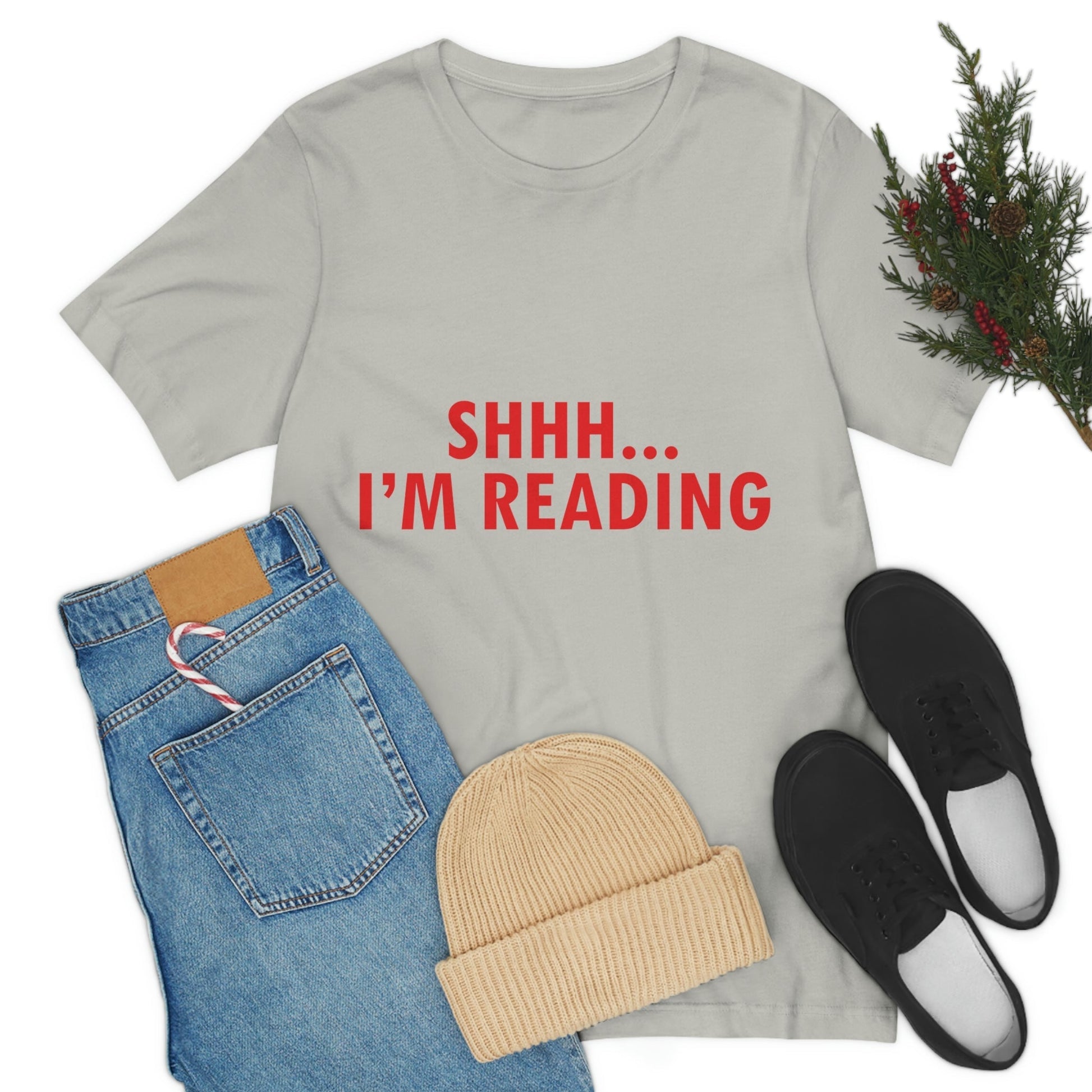 I'm reading Book Lovers Educational Quotes Unisex Jersey Short Sleeve T-Shirt Ichaku [Perfect Gifts Selection]