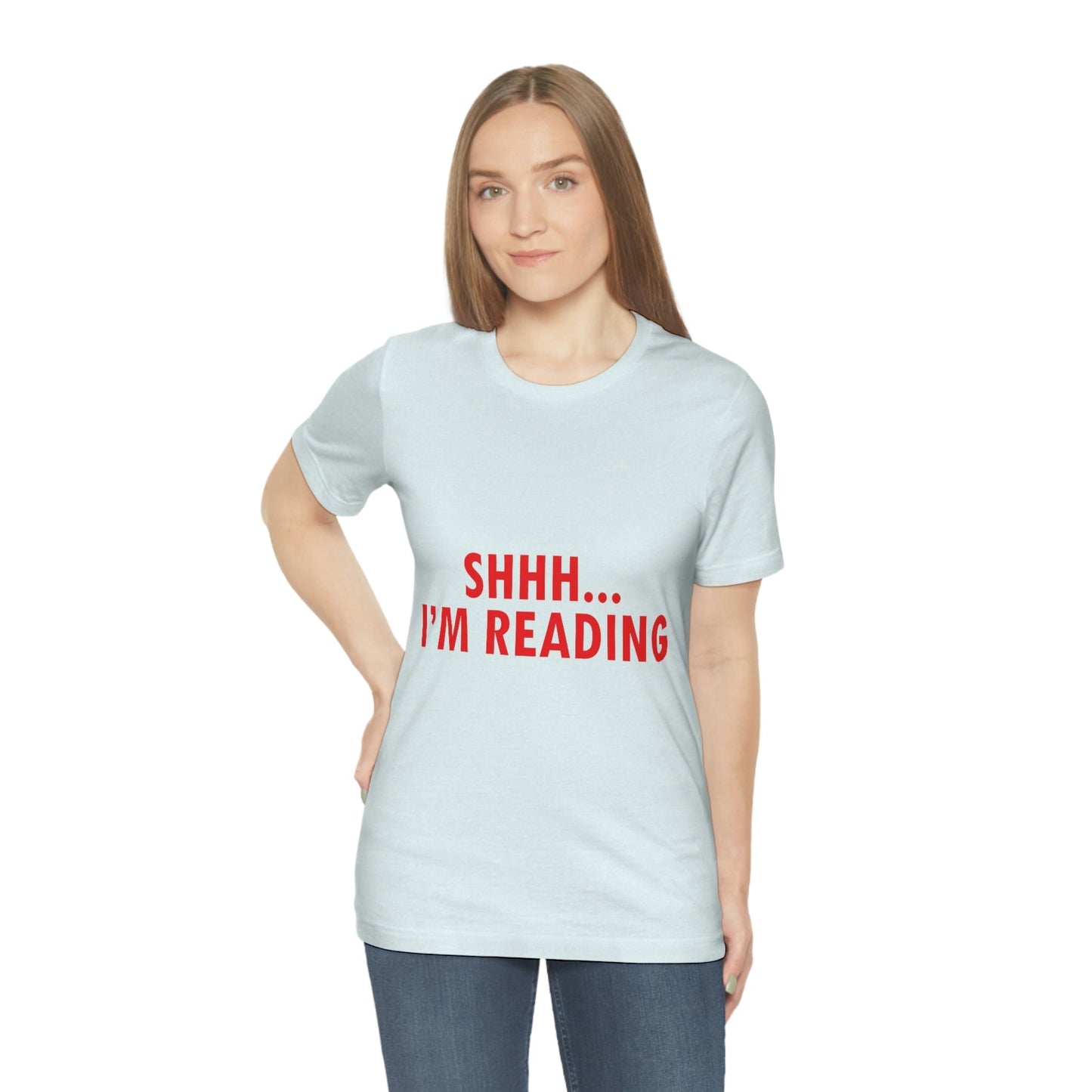 I'm reading Book Lovers Educational Quotes Unisex Jersey Short Sleeve T-Shirt Ichaku [Perfect Gifts Selection]