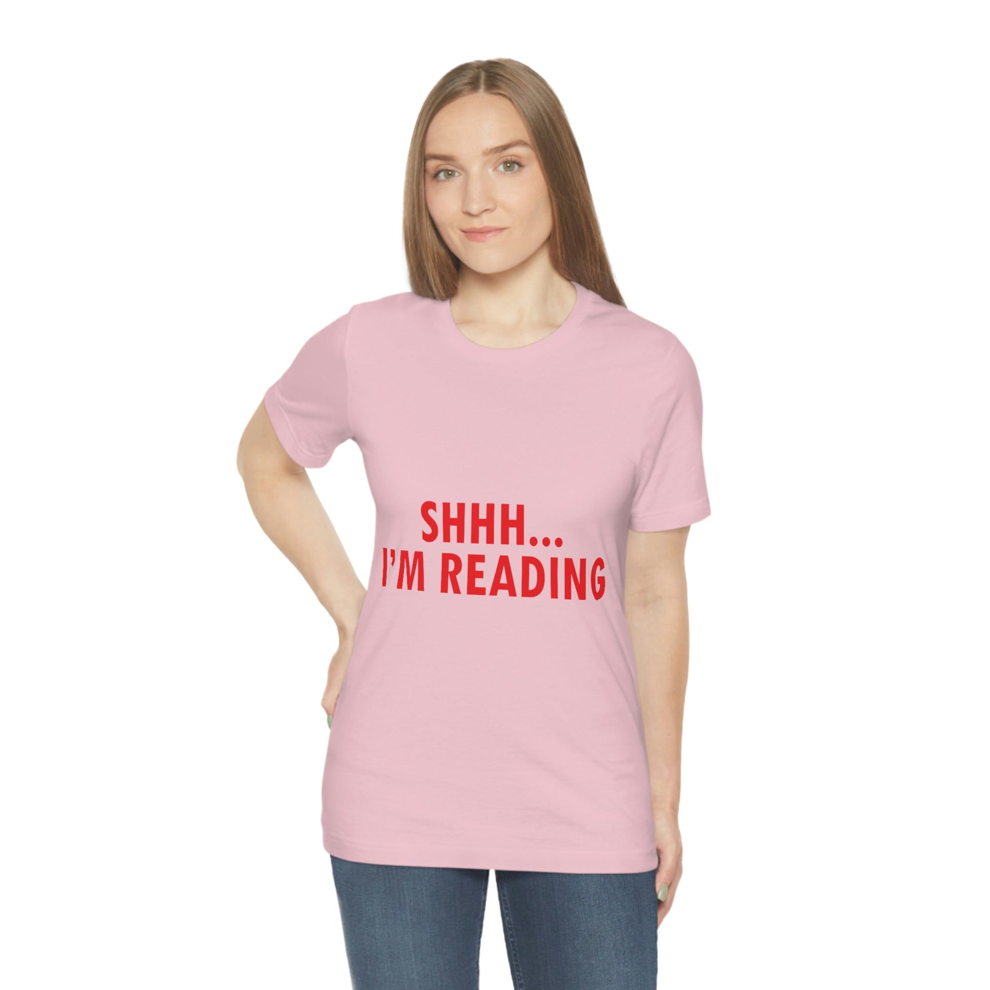 I'm reading Book Lovers Educational Quotes Unisex Jersey Short Sleeve T-Shirt Ichaku [Perfect Gifts Selection]