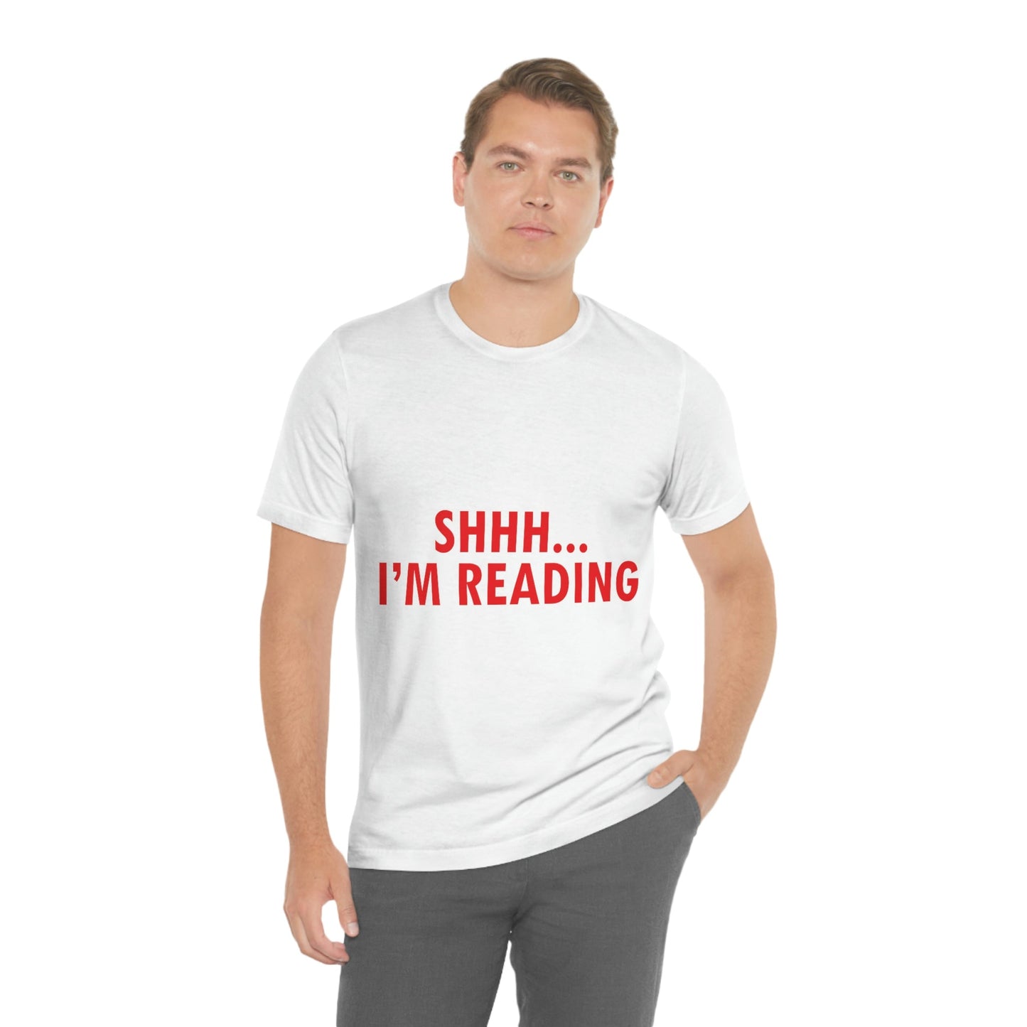 I'm reading Book Lovers Educational Quotes Unisex Jersey Short Sleeve T-Shirt Ichaku [Perfect Gifts Selection]