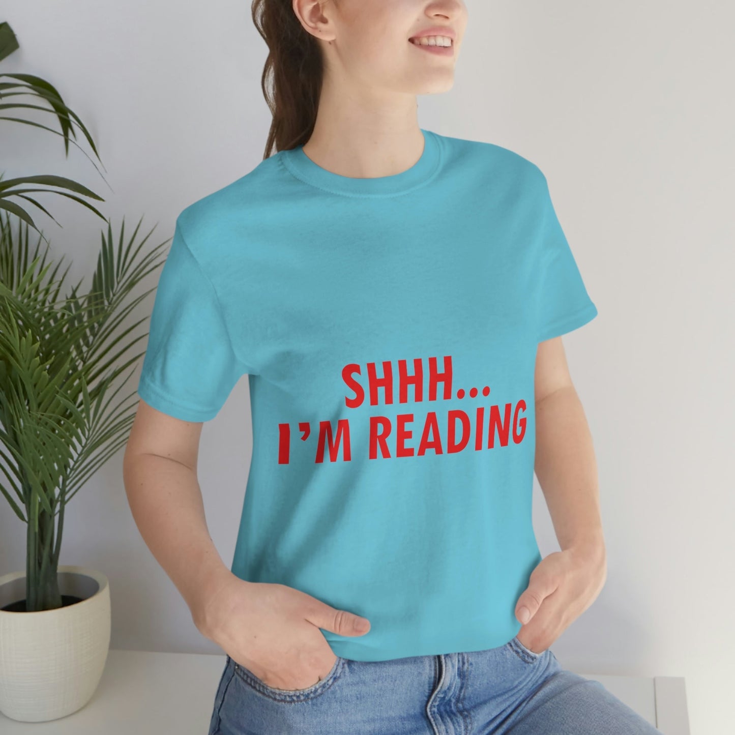 I'm reading Book Lovers Educational Quotes Unisex Jersey Short Sleeve T-Shirt Ichaku [Perfect Gifts Selection]