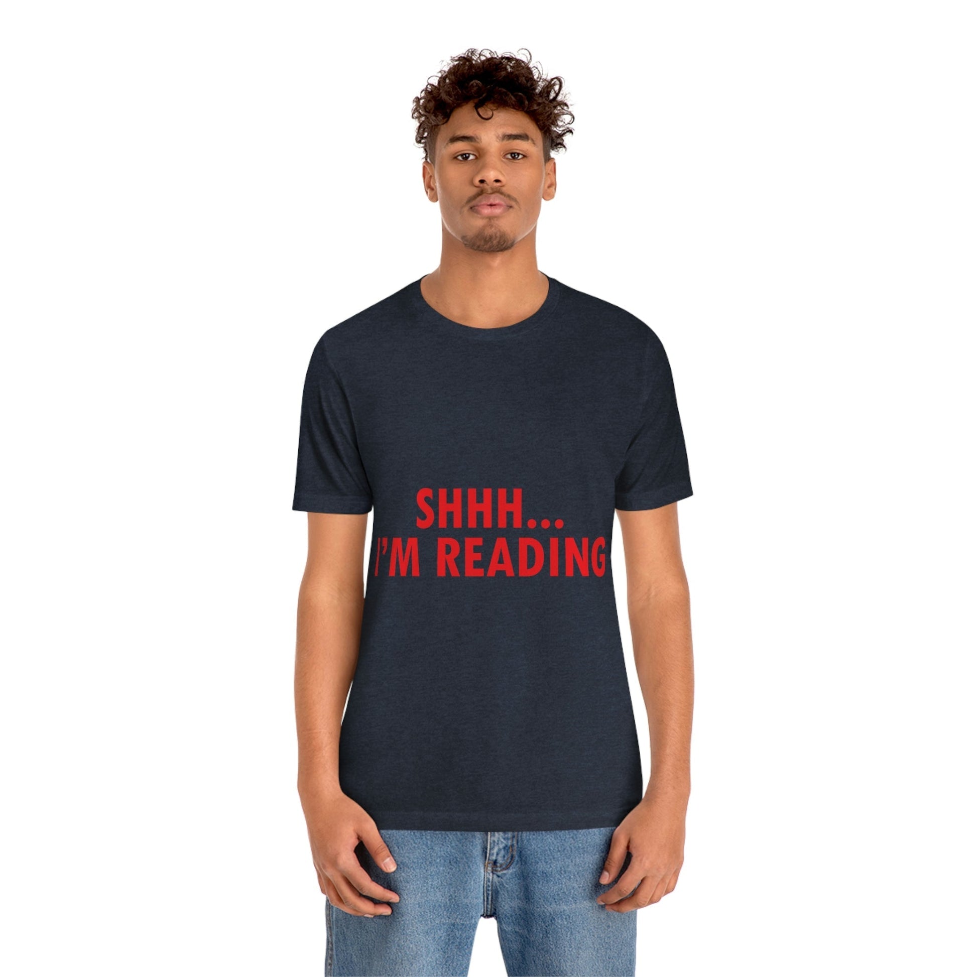 I'm reading Book Lovers Educational Quotes Unisex Jersey Short Sleeve T-Shirt Ichaku [Perfect Gifts Selection]