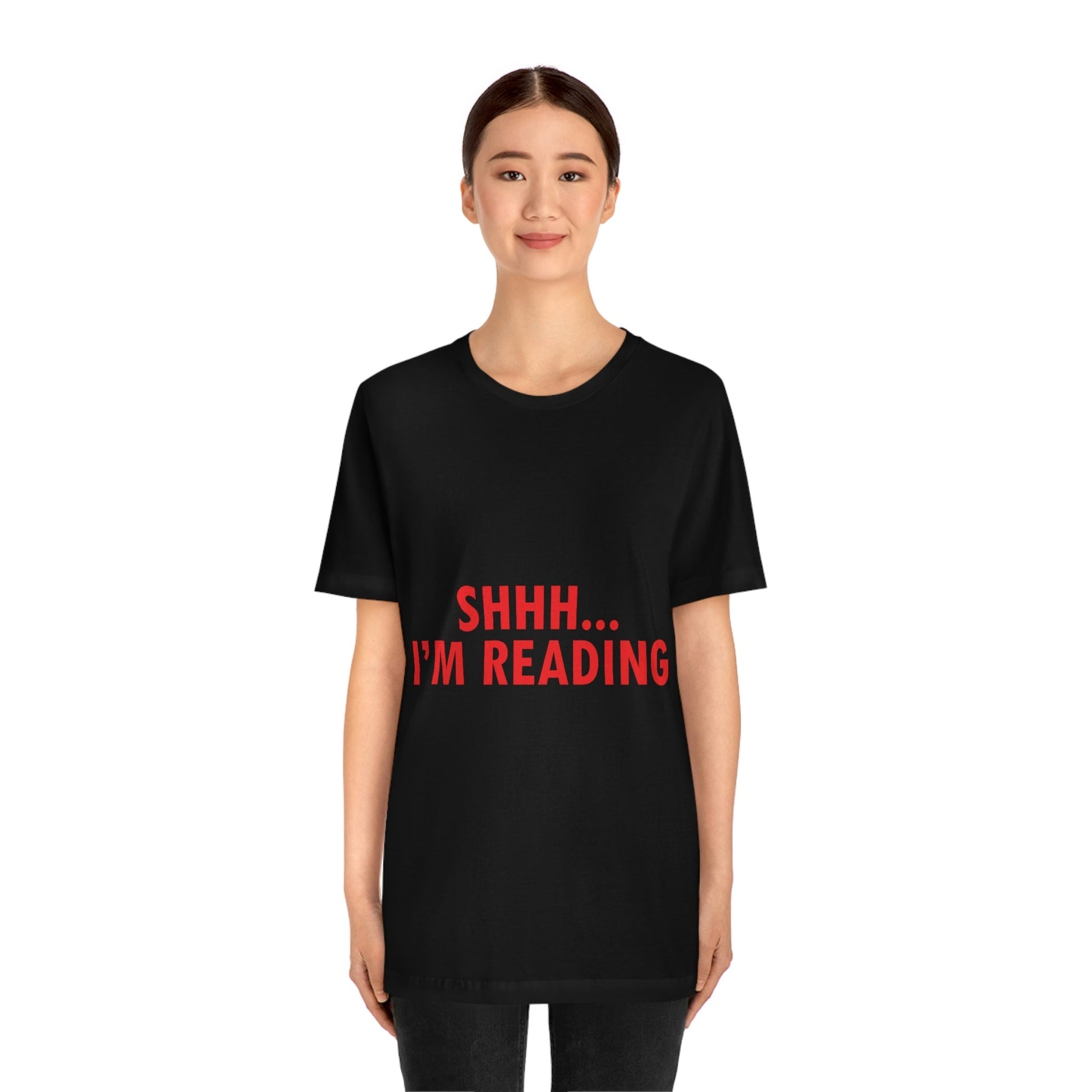 I'm reading Book Lovers Educational Quotes Unisex Jersey Short Sleeve T-Shirt Ichaku [Perfect Gifts Selection]