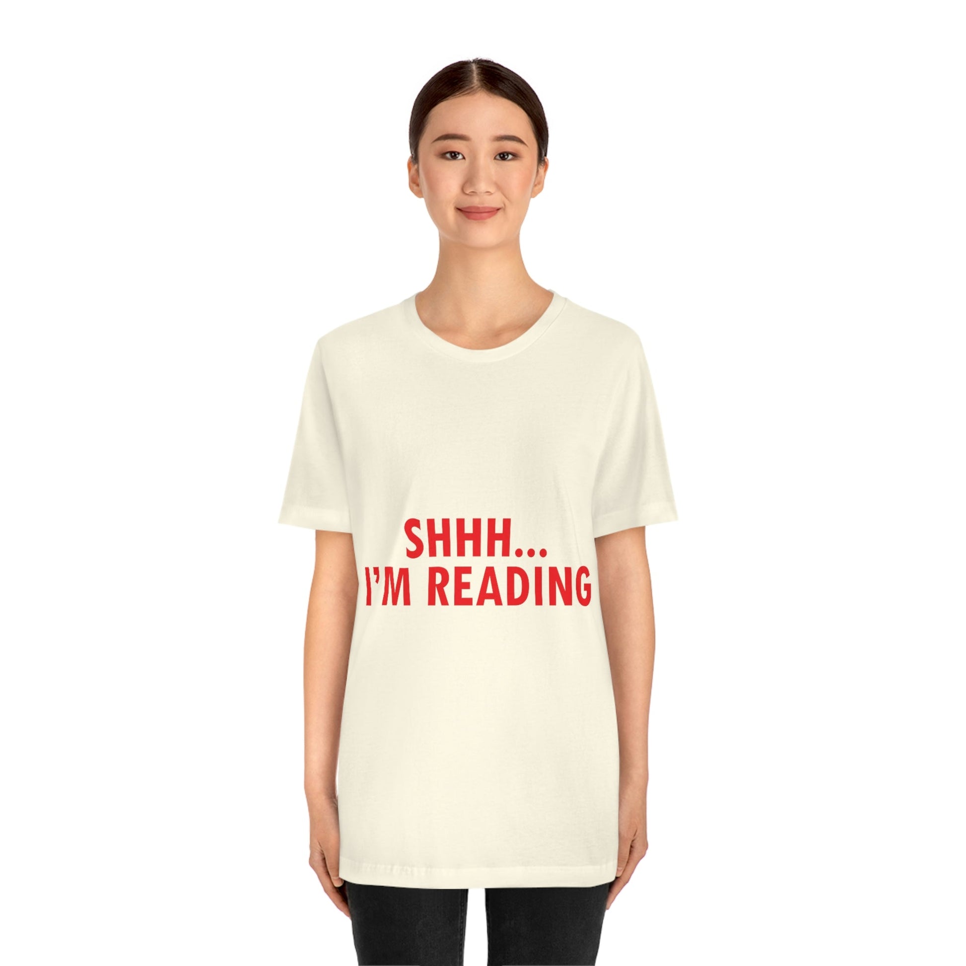 I'm reading Book Lovers Educational Quotes Unisex Jersey Short Sleeve T-Shirt Ichaku [Perfect Gifts Selection]