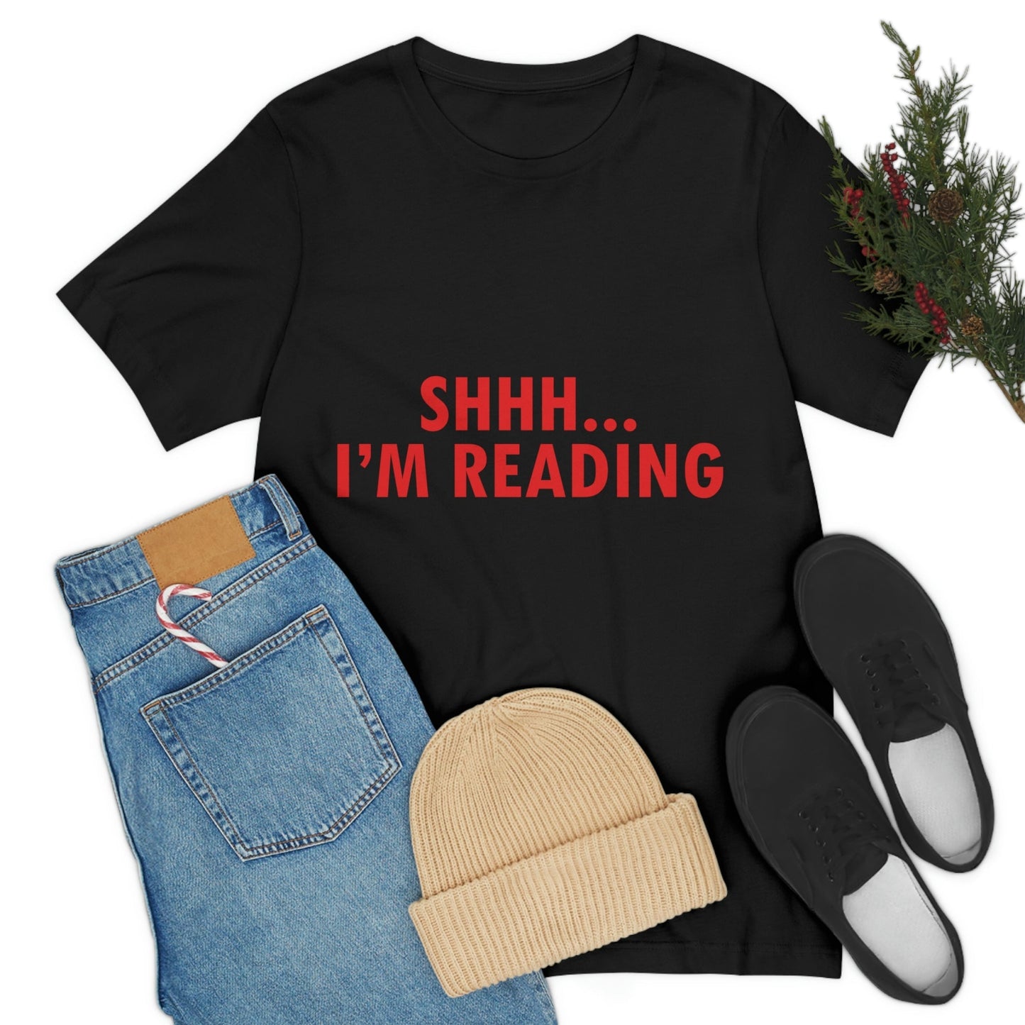 I'm reading Book Lovers Educational Quotes Unisex Jersey Short Sleeve T-Shirt Ichaku [Perfect Gifts Selection]