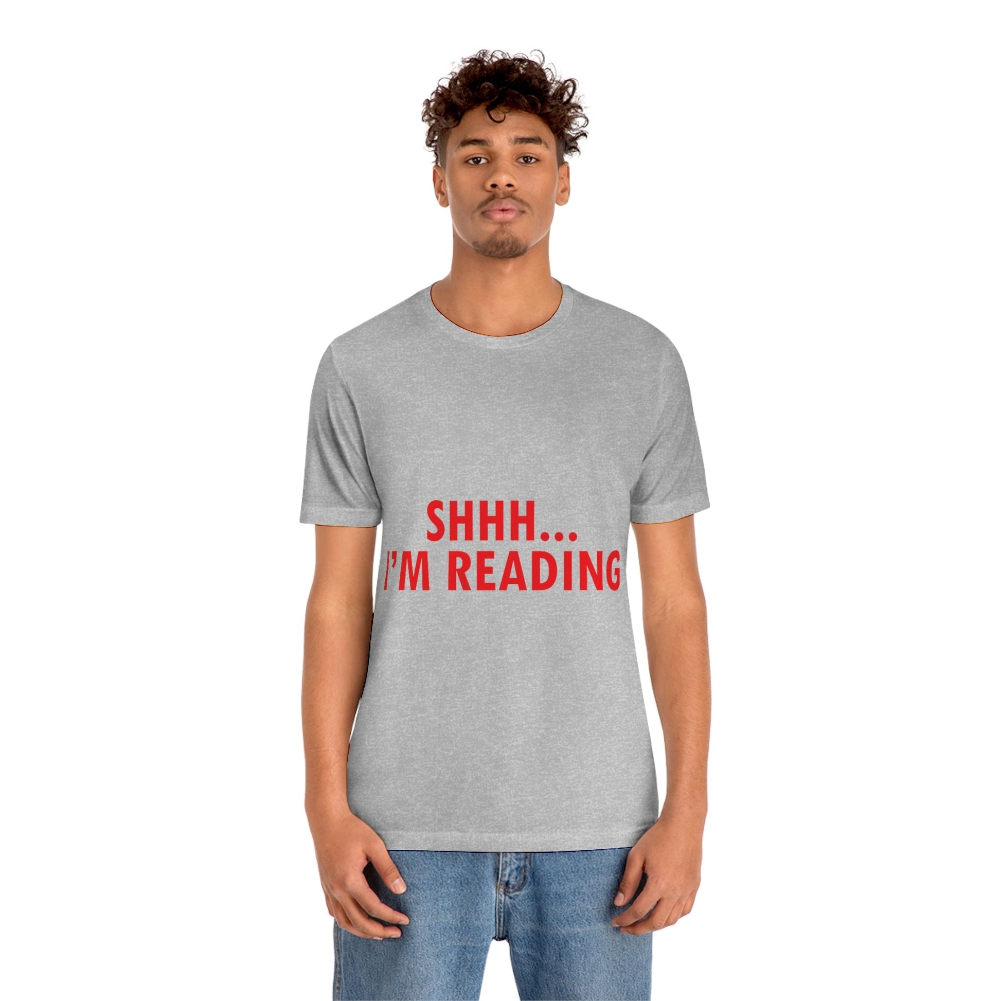 I'm reading Book Lovers Educational Quotes Unisex Jersey Short Sleeve T-Shirt Ichaku [Perfect Gifts Selection]