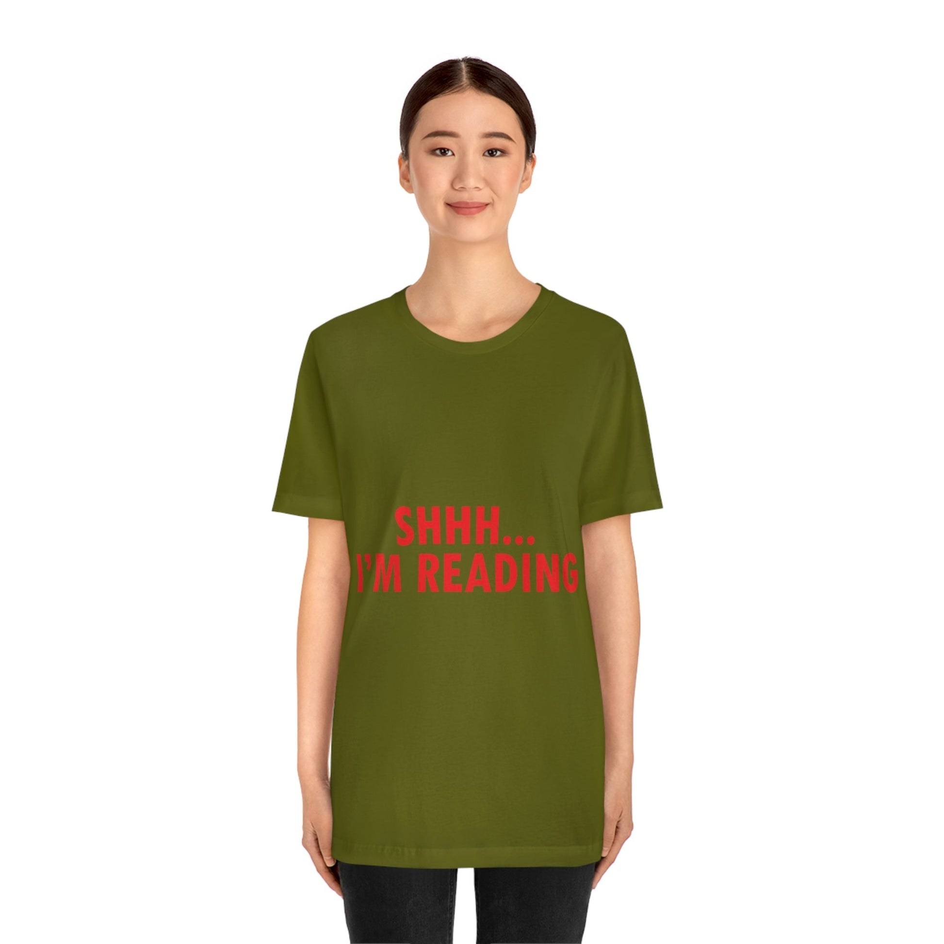 I'm reading Book Lovers Educational Quotes Unisex Jersey Short Sleeve T-Shirt Ichaku [Perfect Gifts Selection]